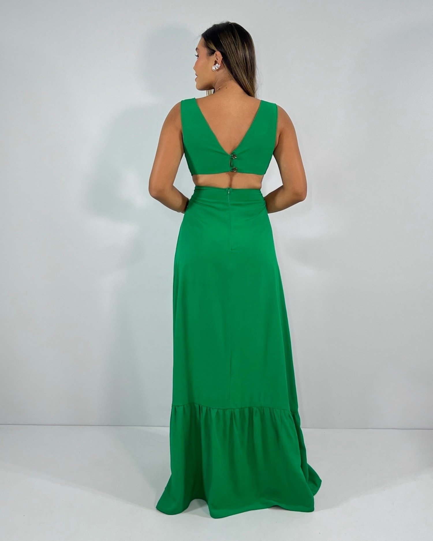 Vestido Miranda - Verde Bandeira - Imagem 5