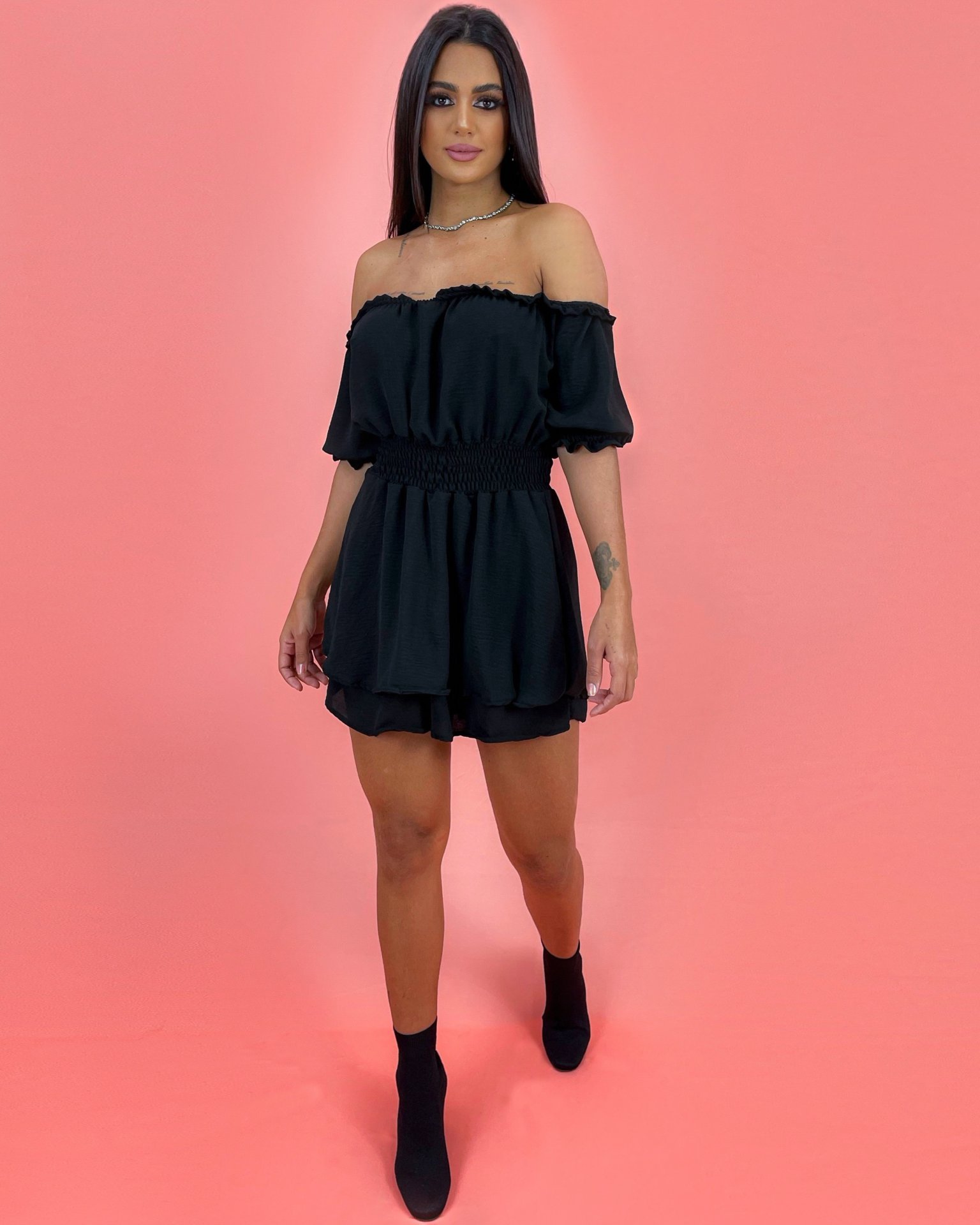 Macaquinho Alana - Preto