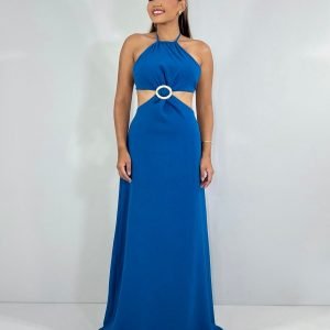 Vestido Melinda - Azul Petróleo