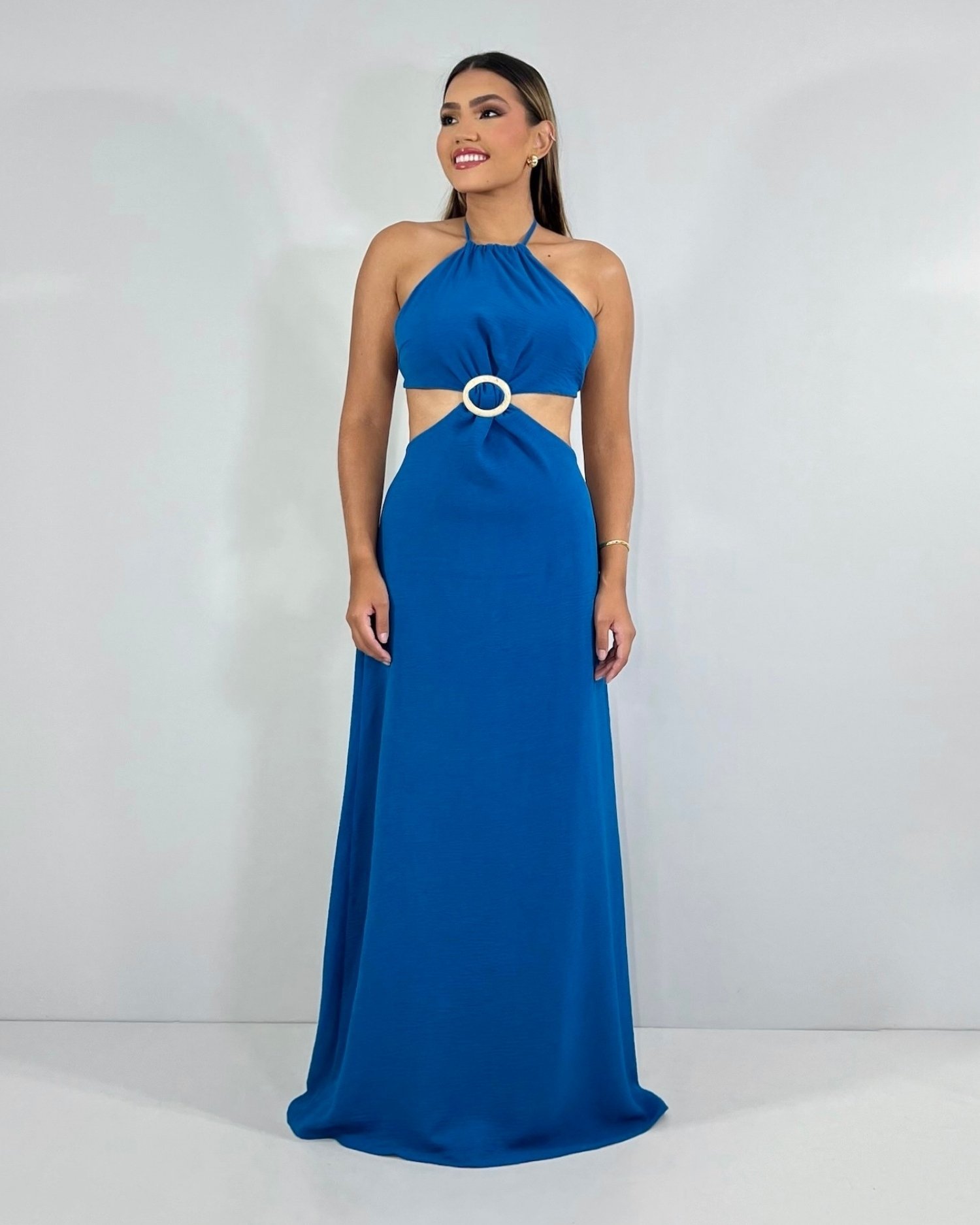 Vestido Melinda - Azul Petróleo