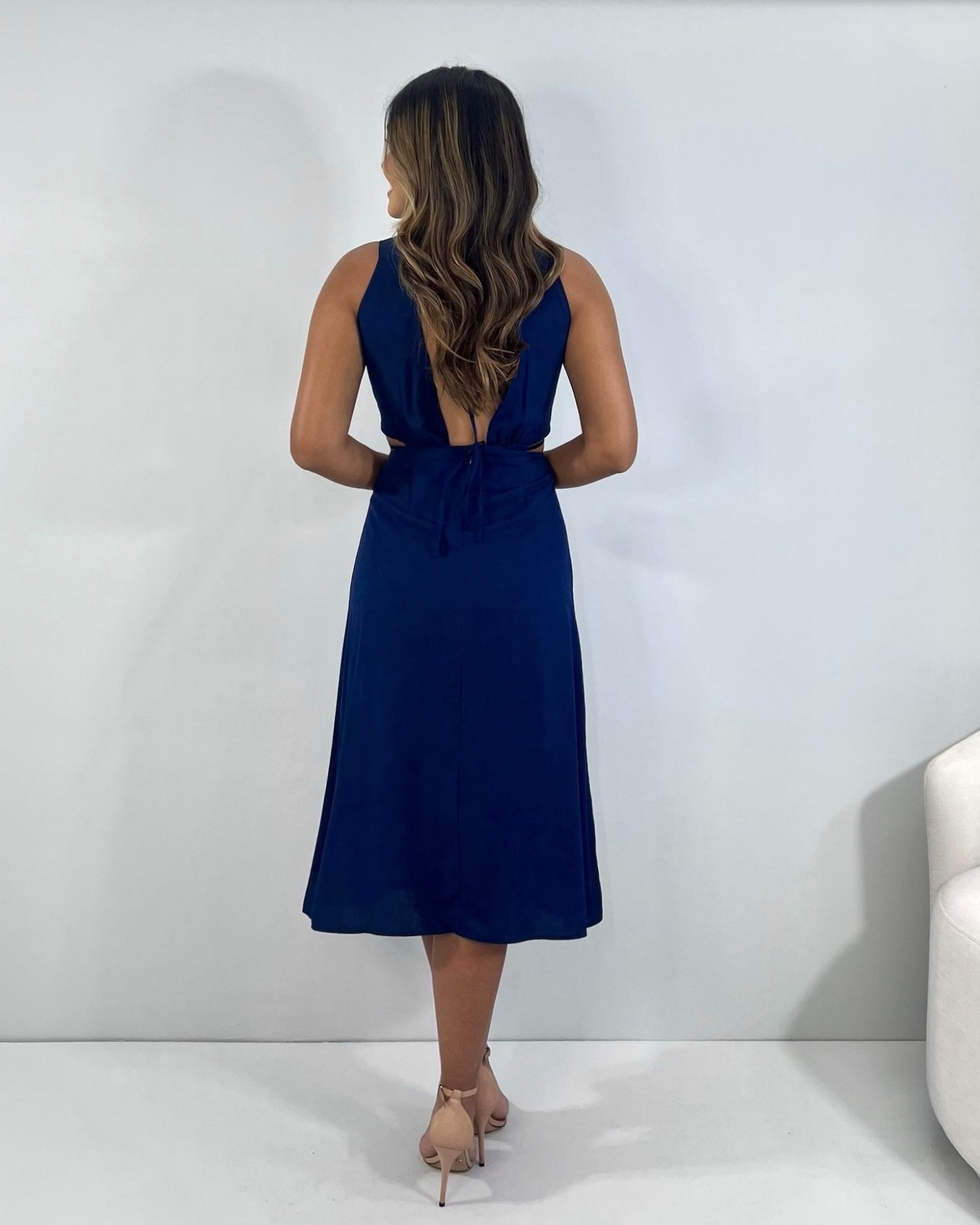 Vestido Aysha - Azul Marinho - Imagem 4