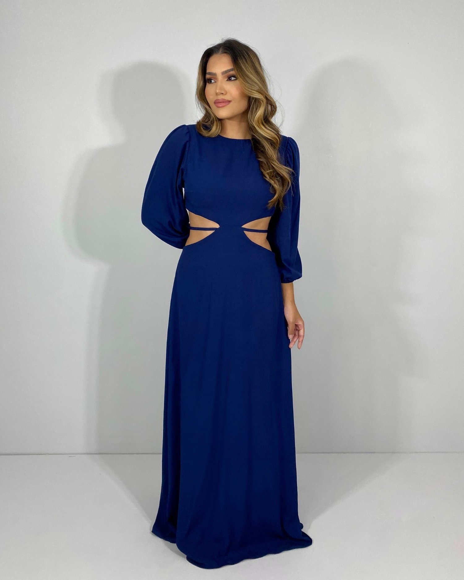 Vestido Giza - Azul Marinho - Imagem 4