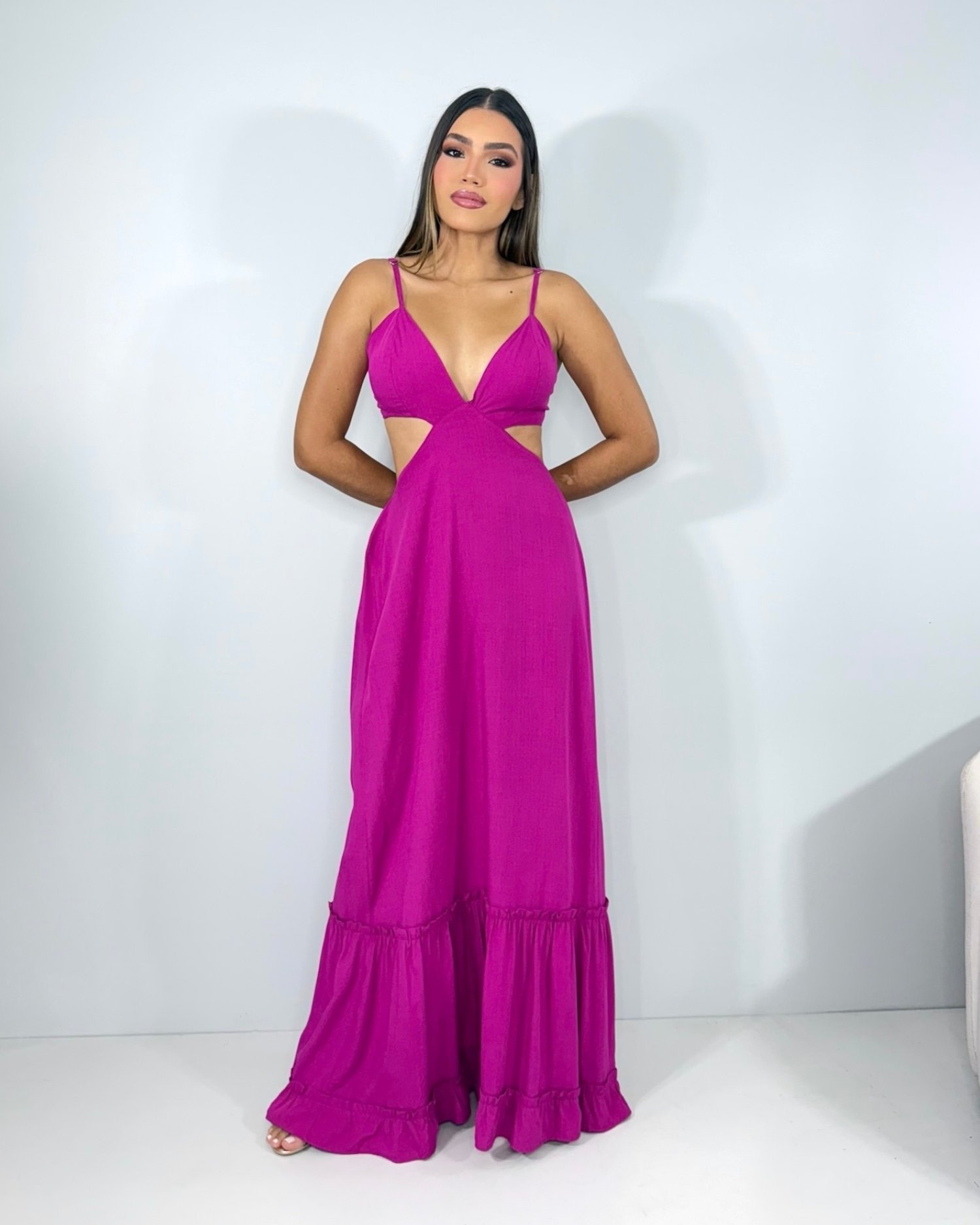 Vestido Launa - Fúcsia - Imagem 4