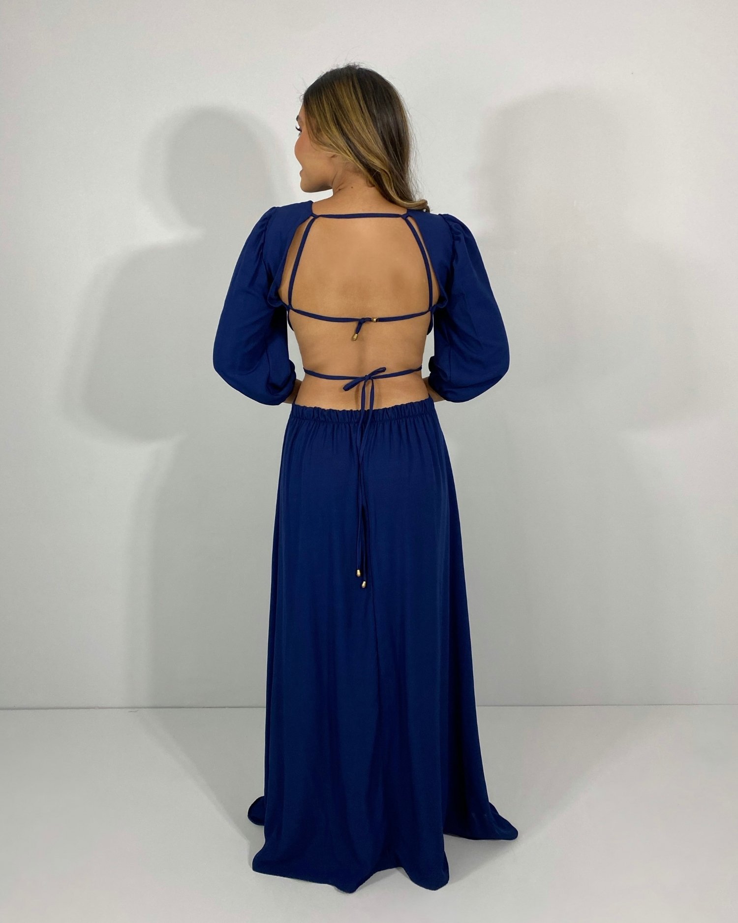 Vestido Giza - Azul Marinho - Imagem 5