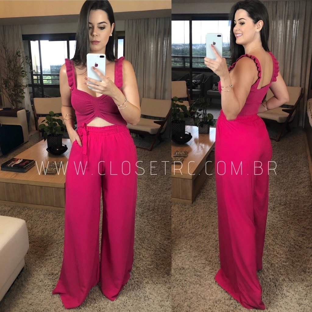 Calça Pantalona - Pink - Imagem 2