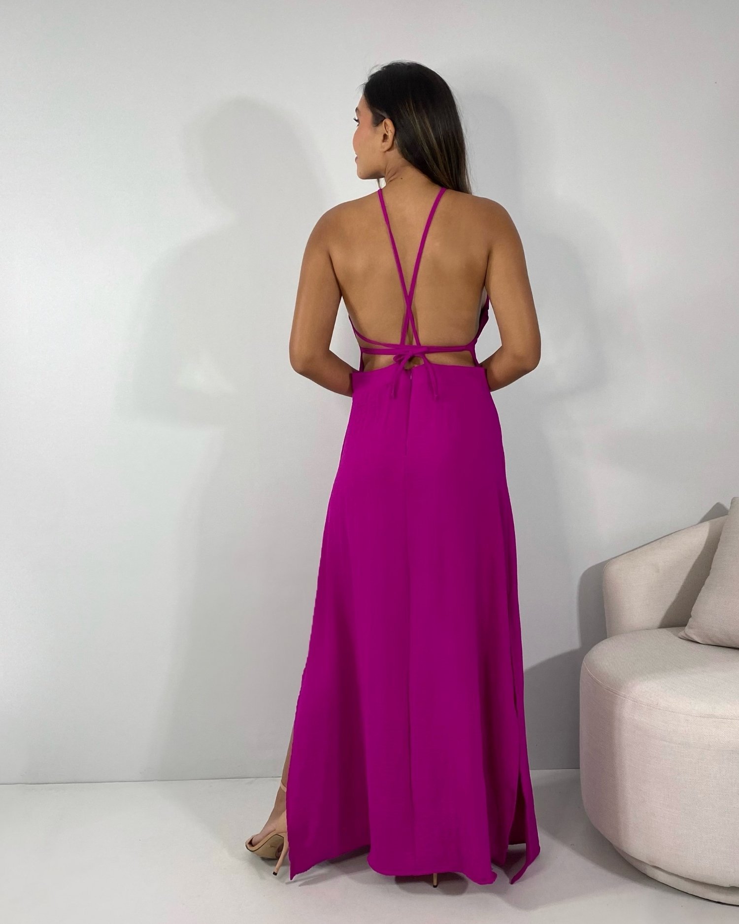 Vestido Lee - Fúcsia - Imagem 3