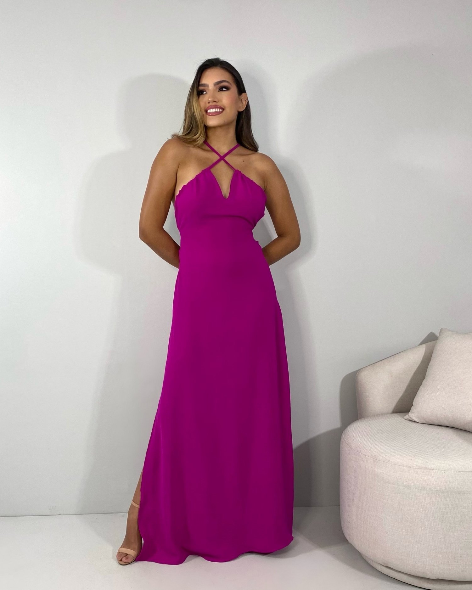 Vestido Lee - Fúcsia - Imagem 2