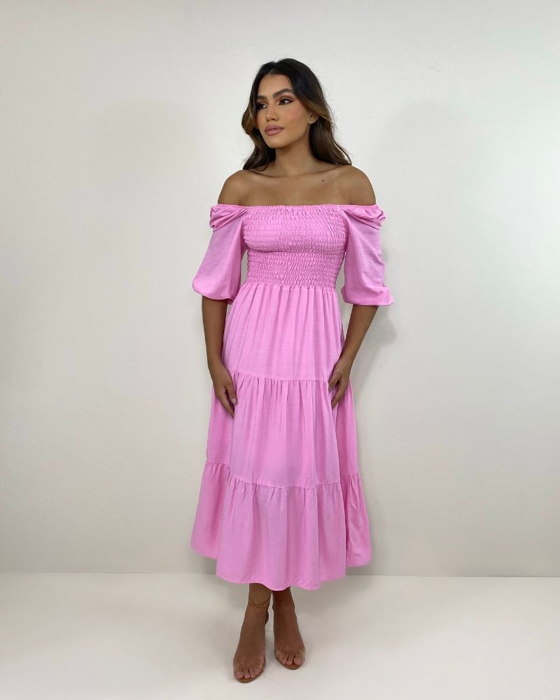 Vestido Juliana - Rosa Bebê - Imagem 6