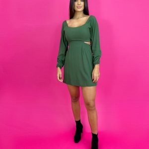 Vestido Daise - Verde Militar