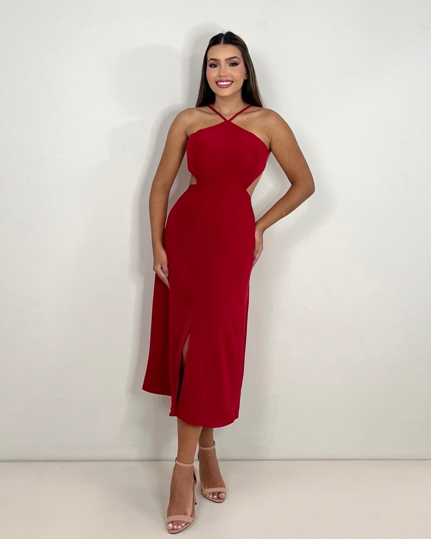 Vestido Patrícia - Vermelho - Imagem 9