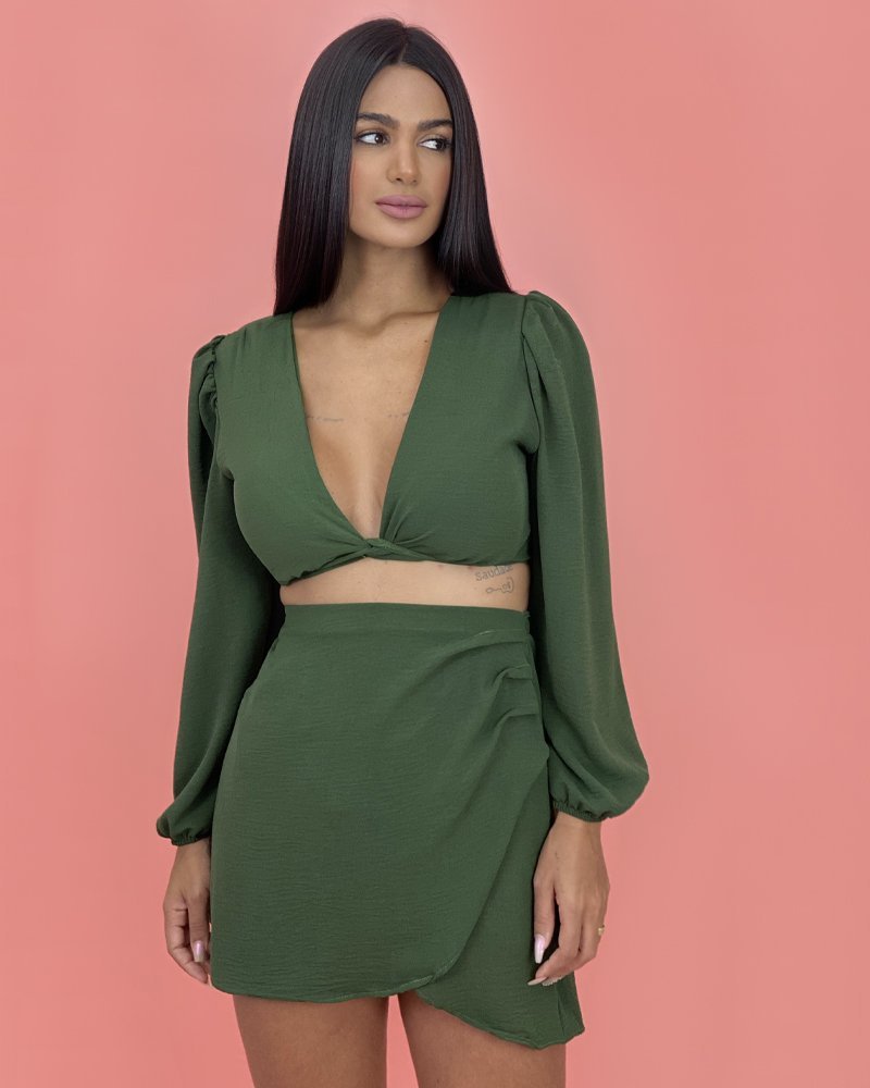 Conjunto Simone Saia - Verde Militar - Imagem 2
