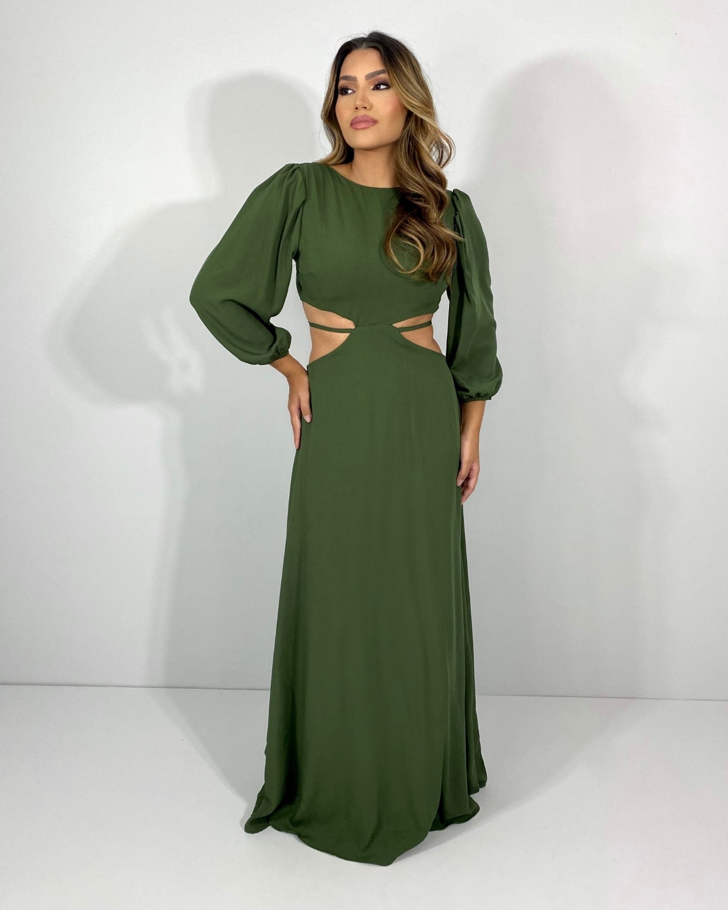Vestido Giza - Verde Militar
