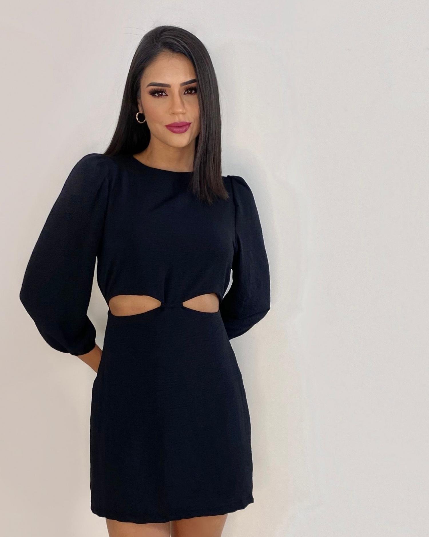 Vestido Tainara - Preto