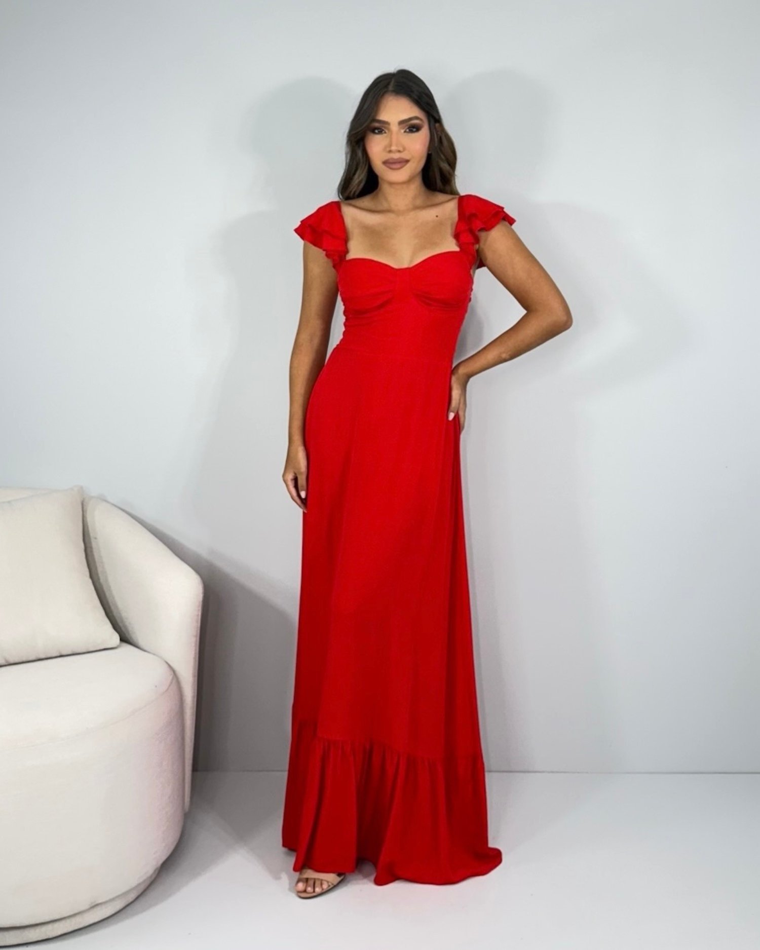 Vestido Isla - Vermelho - Imagem 3