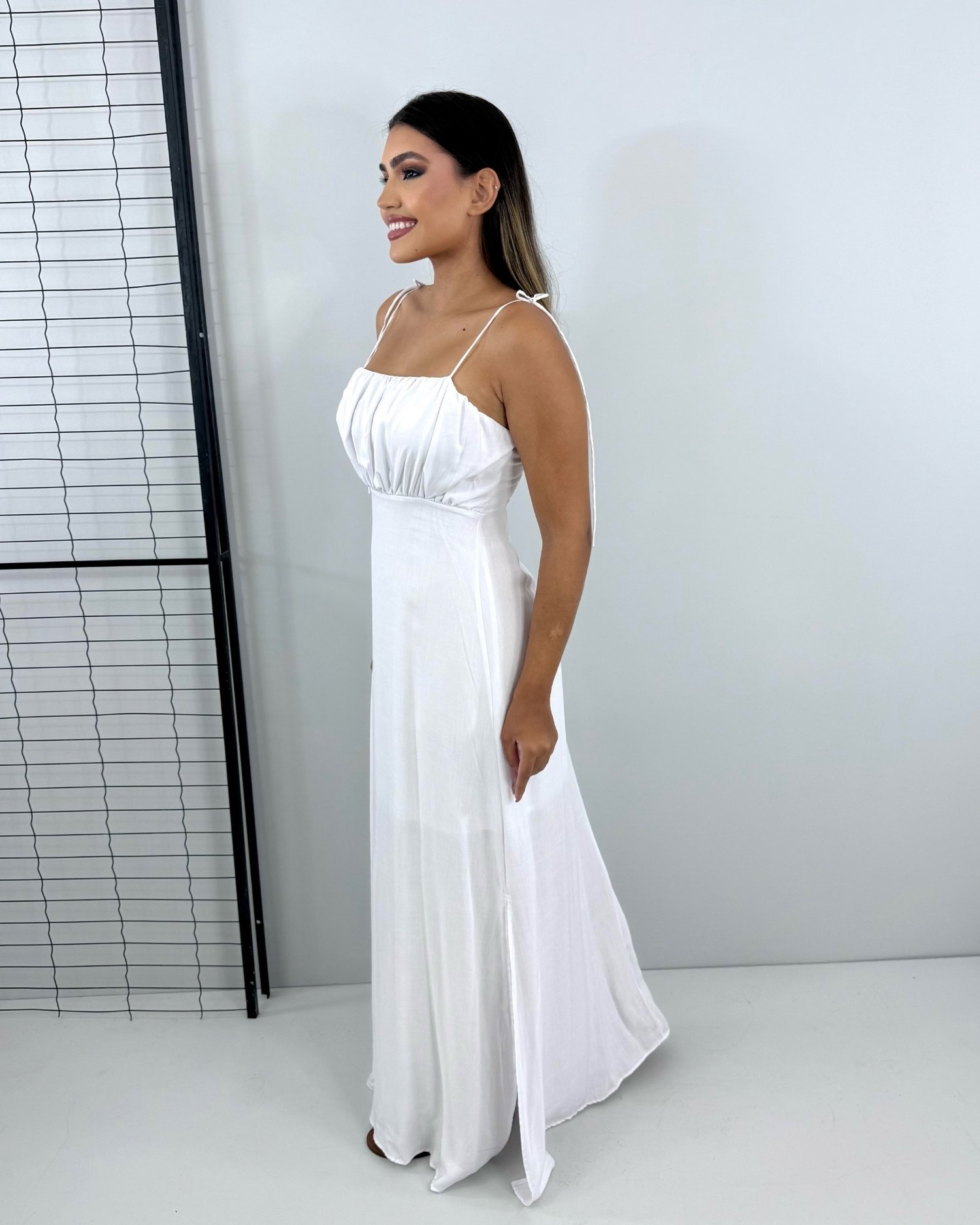 Vestido Drica Longo - Branco - Imagem 3