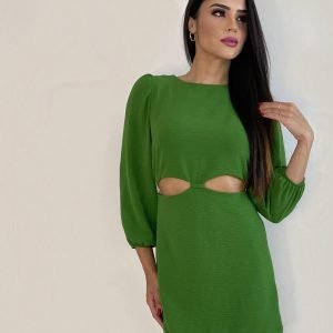 Vestido Tainara - Folhagem