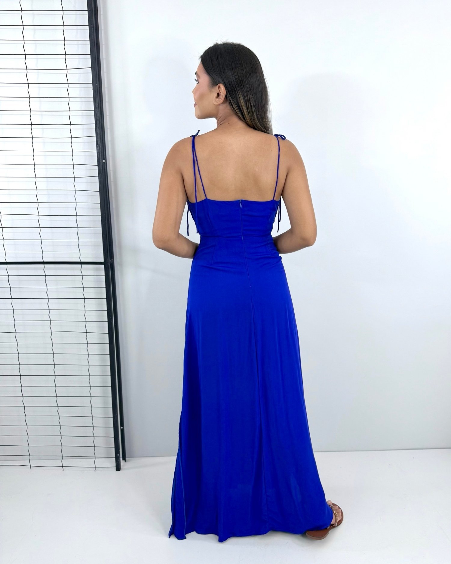Vestido Drica Longo - Azul Royal - Imagem 5
