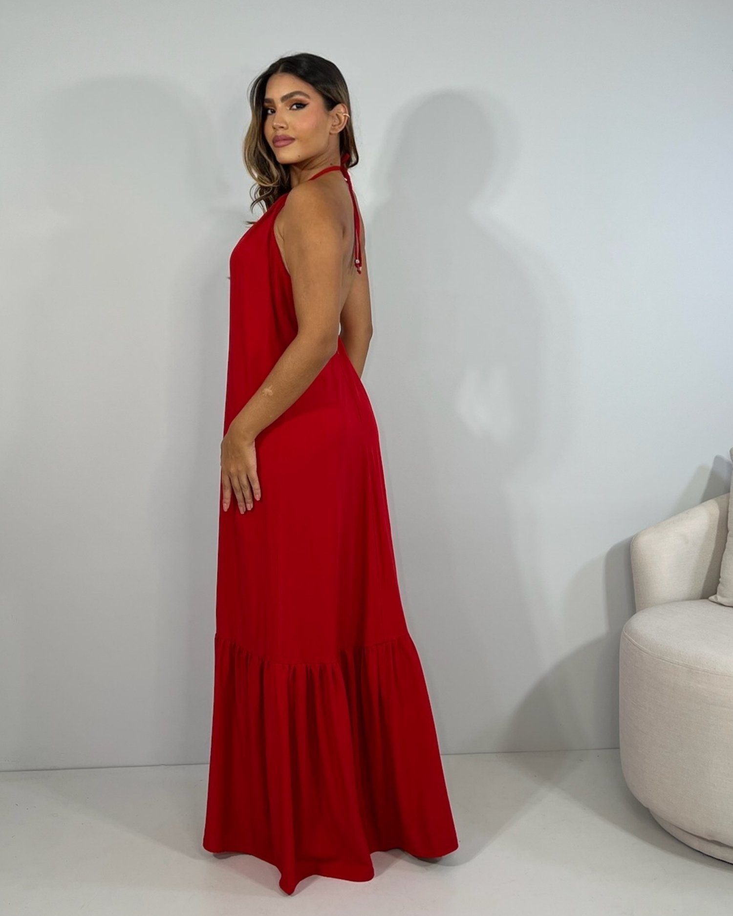 Vestido Brenda - Vermelho - Imagem 4