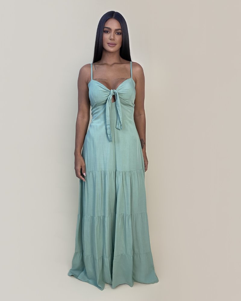 Vestido Camila - Verde Água