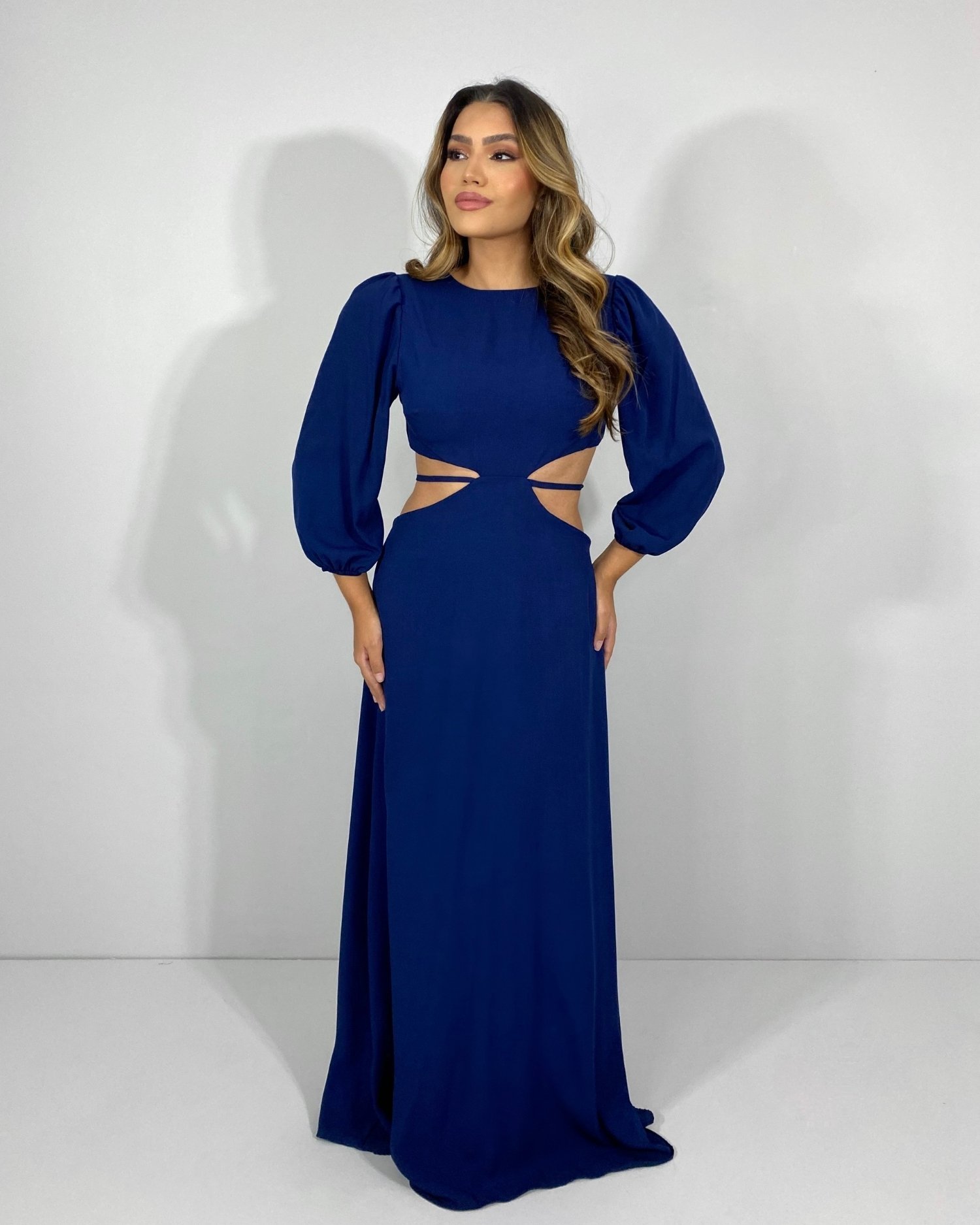 Vestido Giza - Azul Marinho