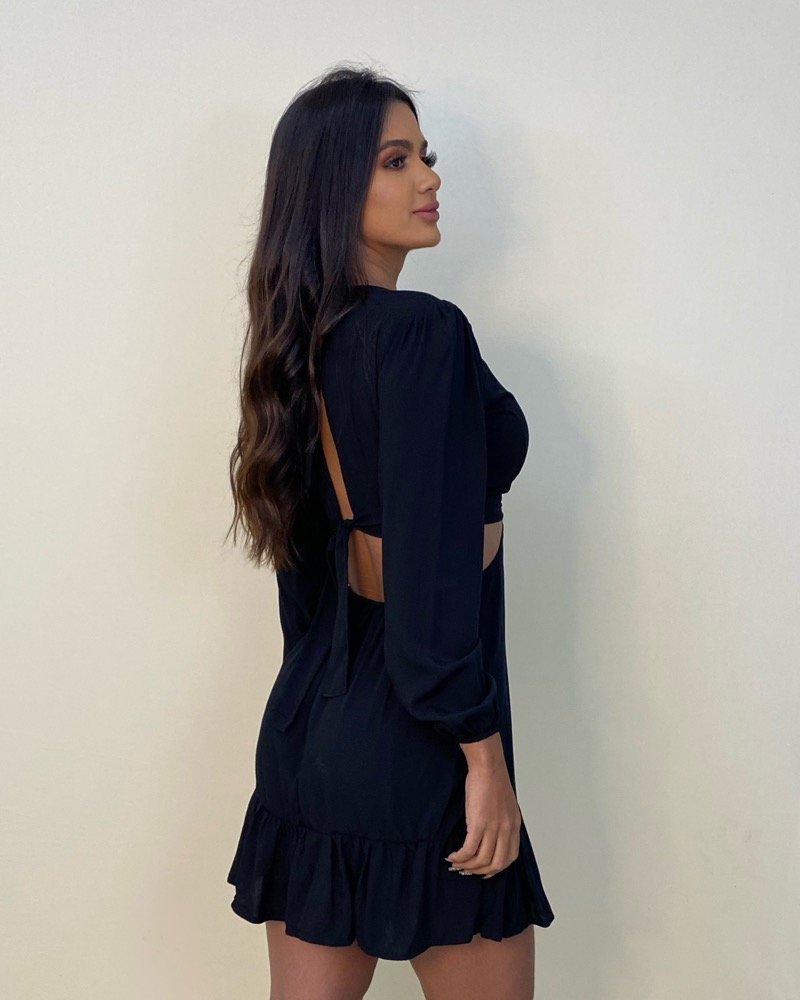 Vestido Cláudia - Preto - Imagem 3