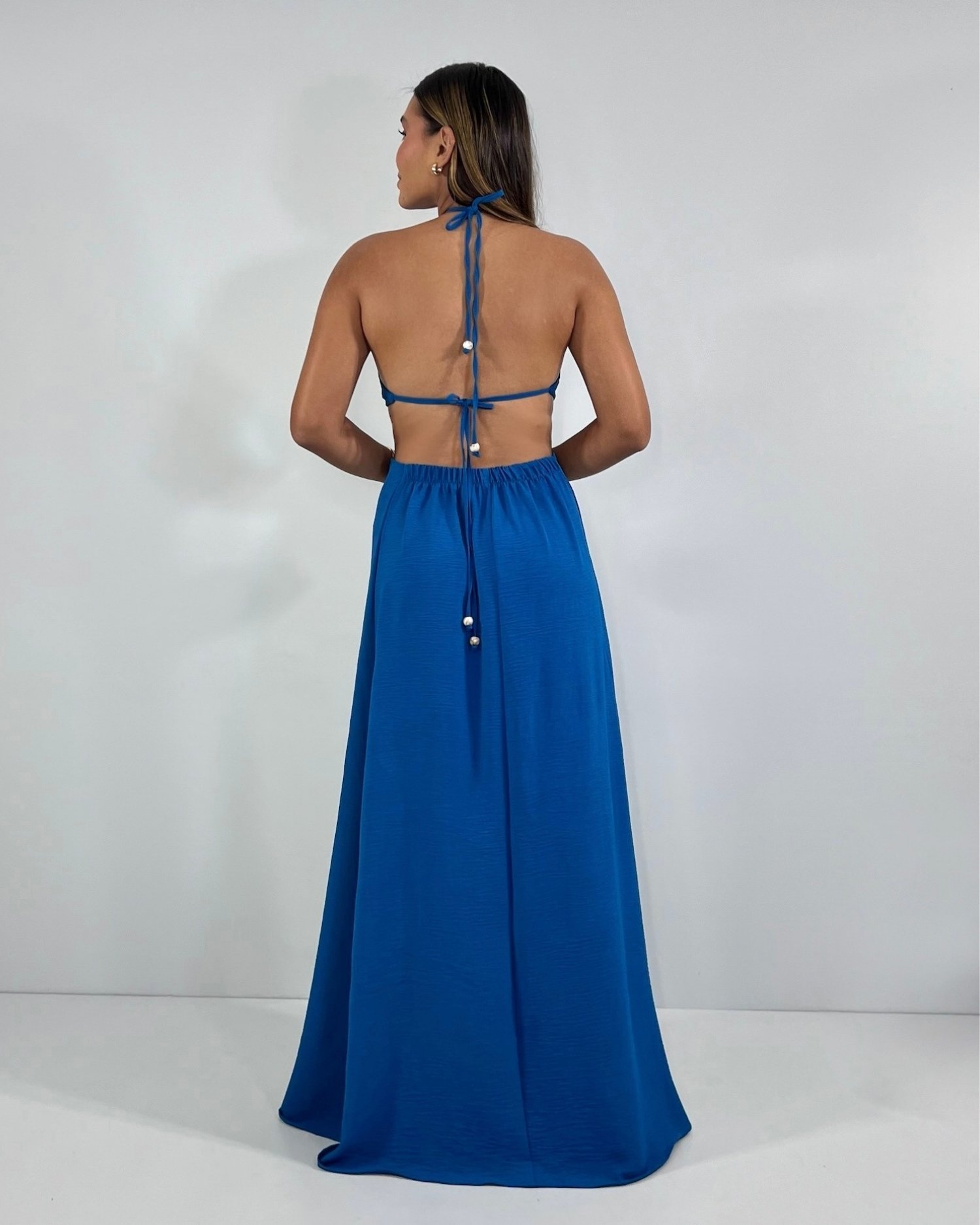 Vestido Melinda - Azul Petróleo - Imagem 5