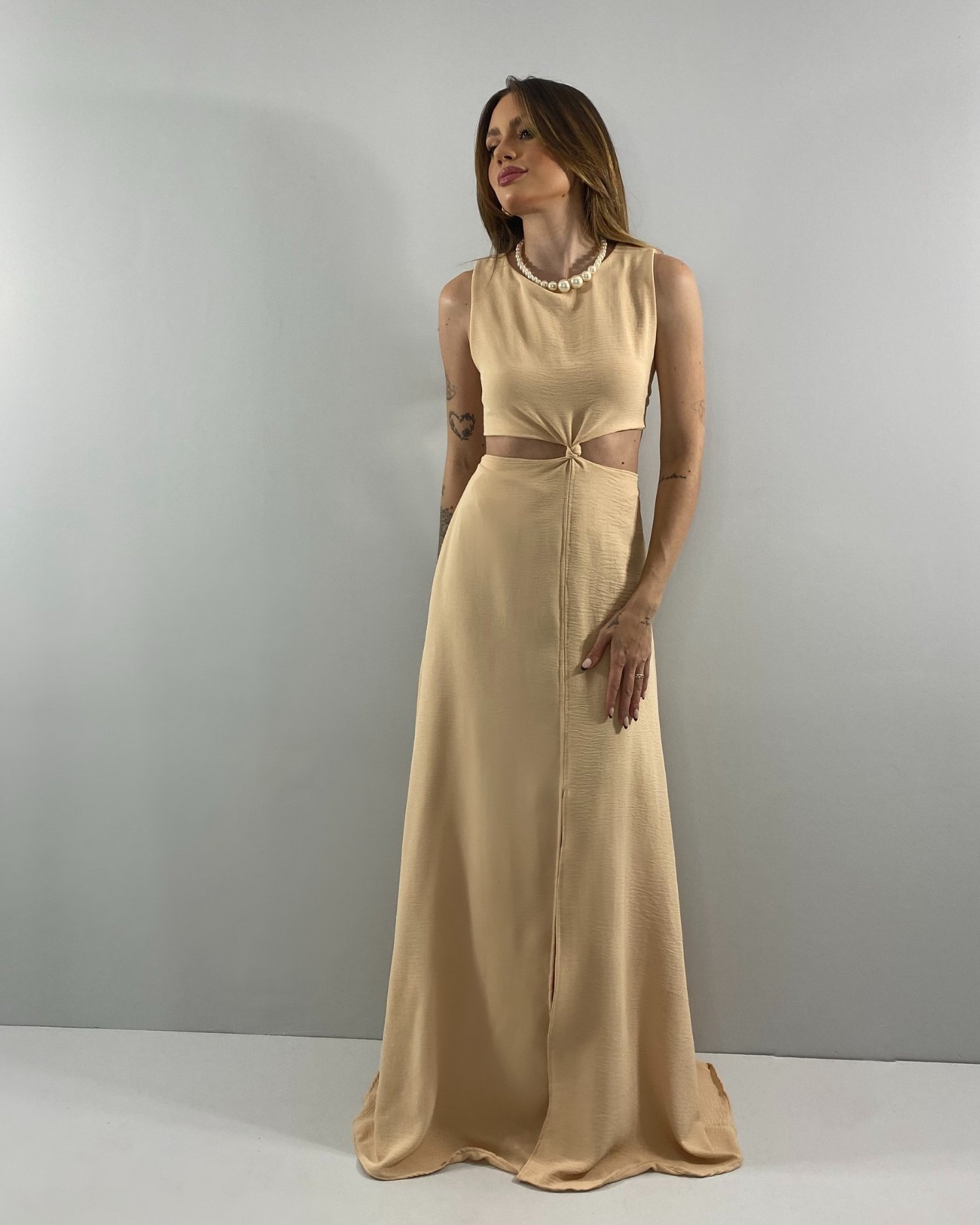 Vestido Emma - Nude - Imagem 4