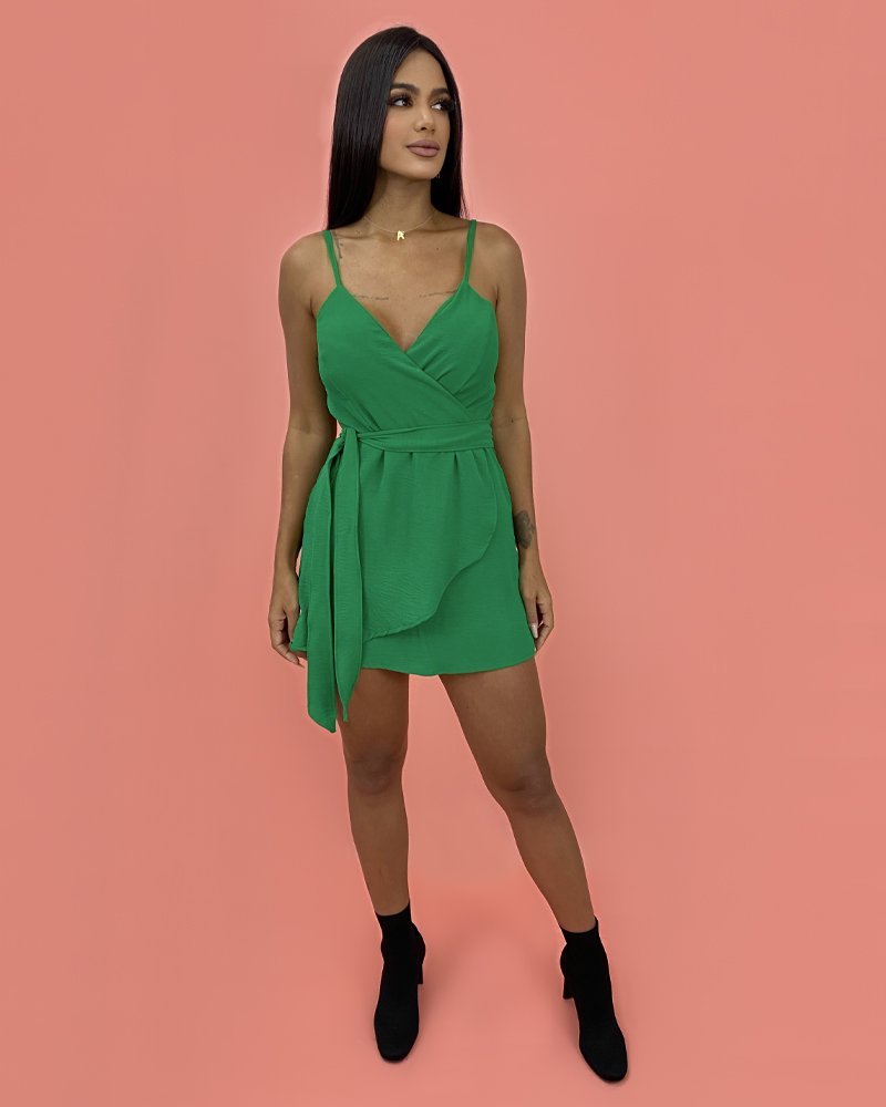 Macaquinho Paola - Verde Bandeira - Imagem 2