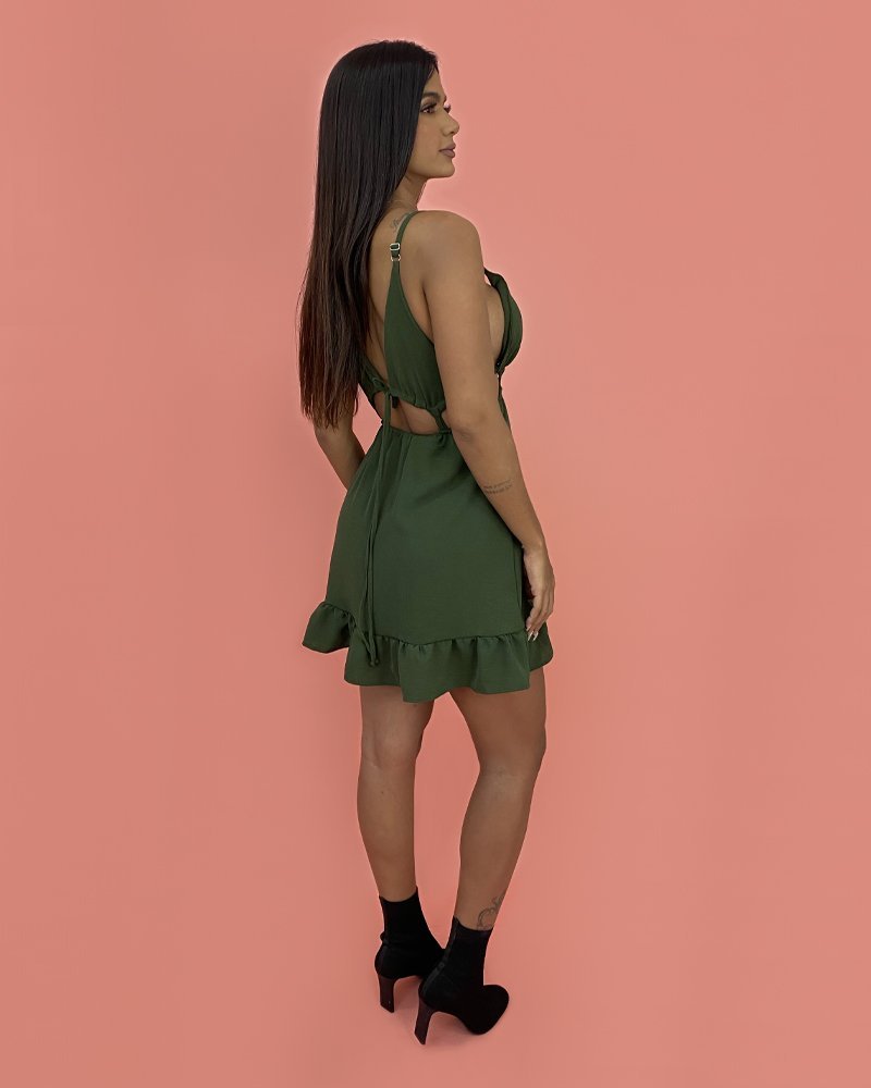 Vestido Nicole - Verde Militar - Imagem 4