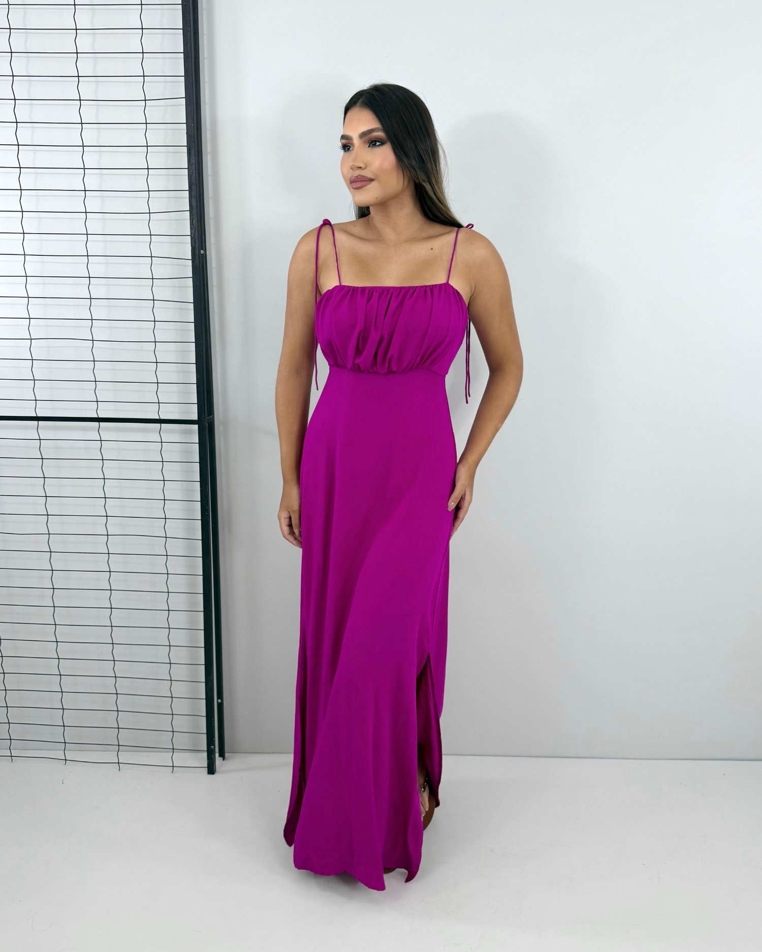 Vestido Drica Longo - Fúcsia - Imagem 3