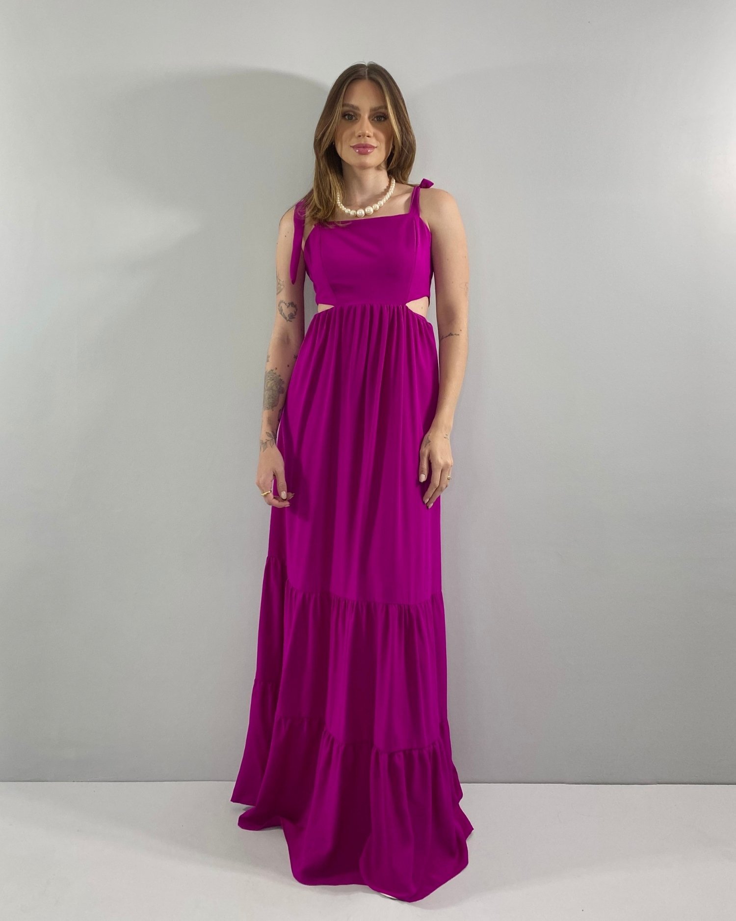 Vestido Pérola - Fúcsia - Imagem 2