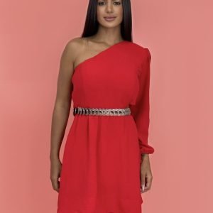 Vestido Luna em Duna - Vermelho