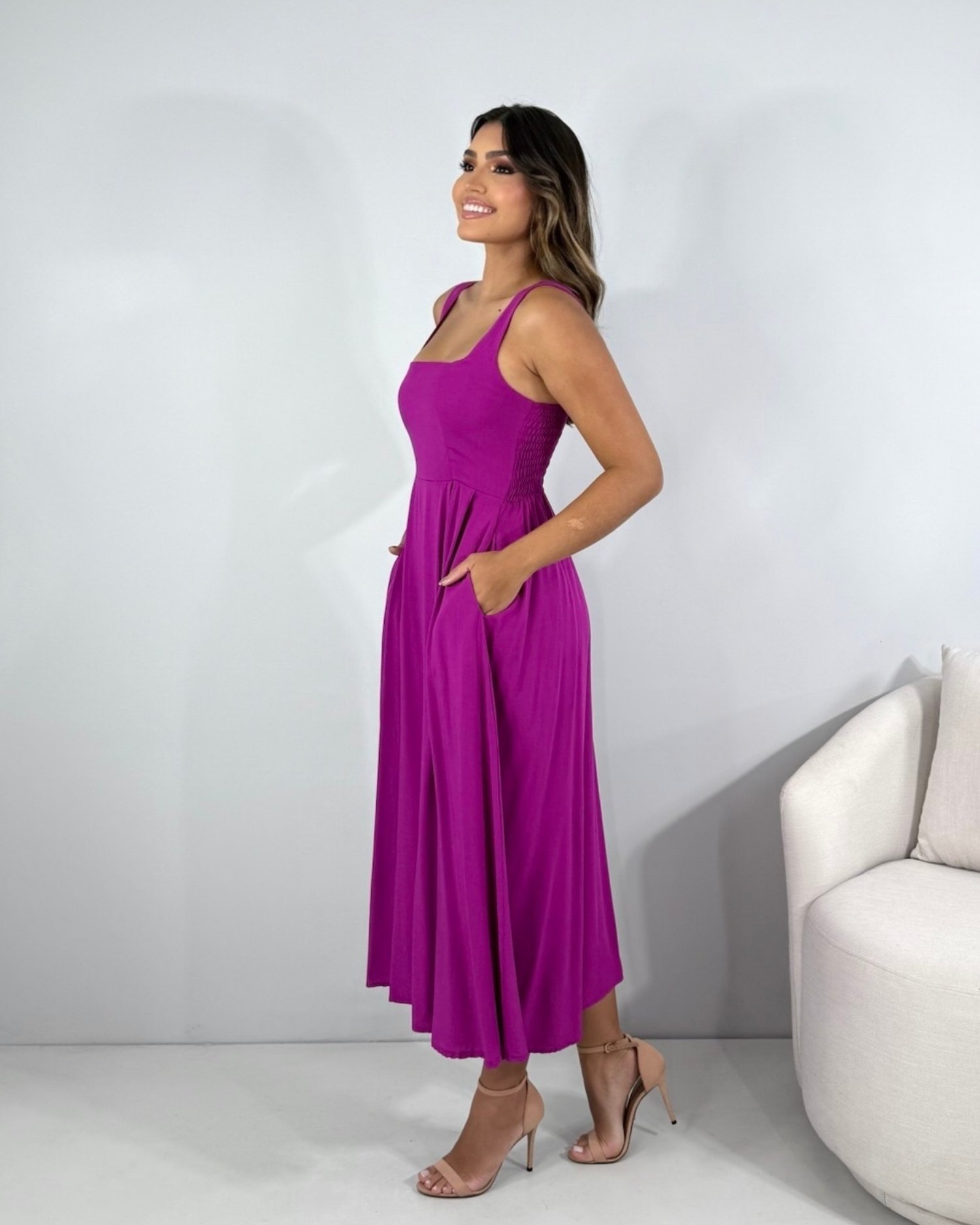 Vestido Samanta - Fúcsia - Imagem 4