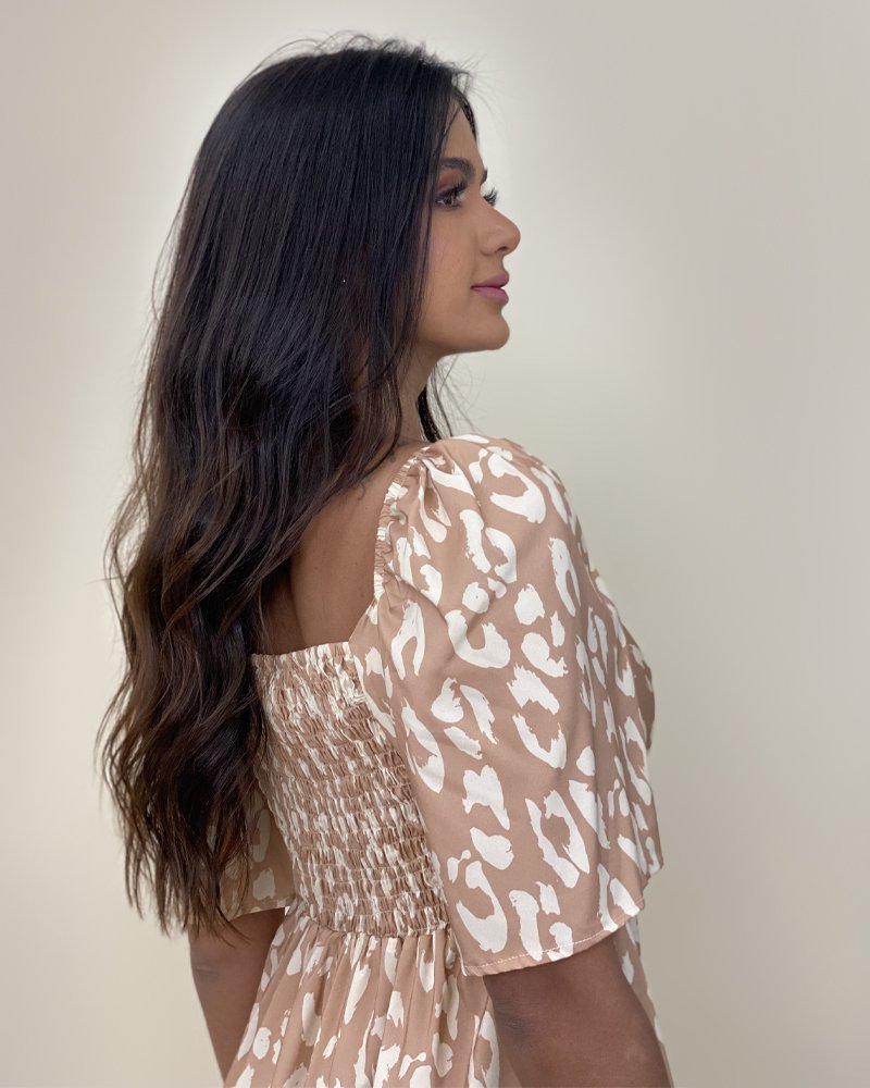 Vestido Núbia - Onça Bege - Imagem 4