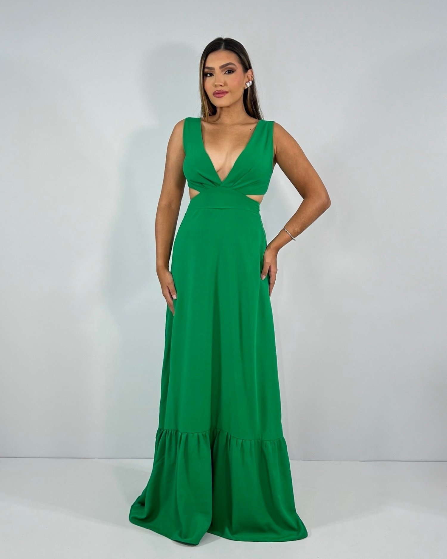 Vestido Miranda - Verde Bandeira