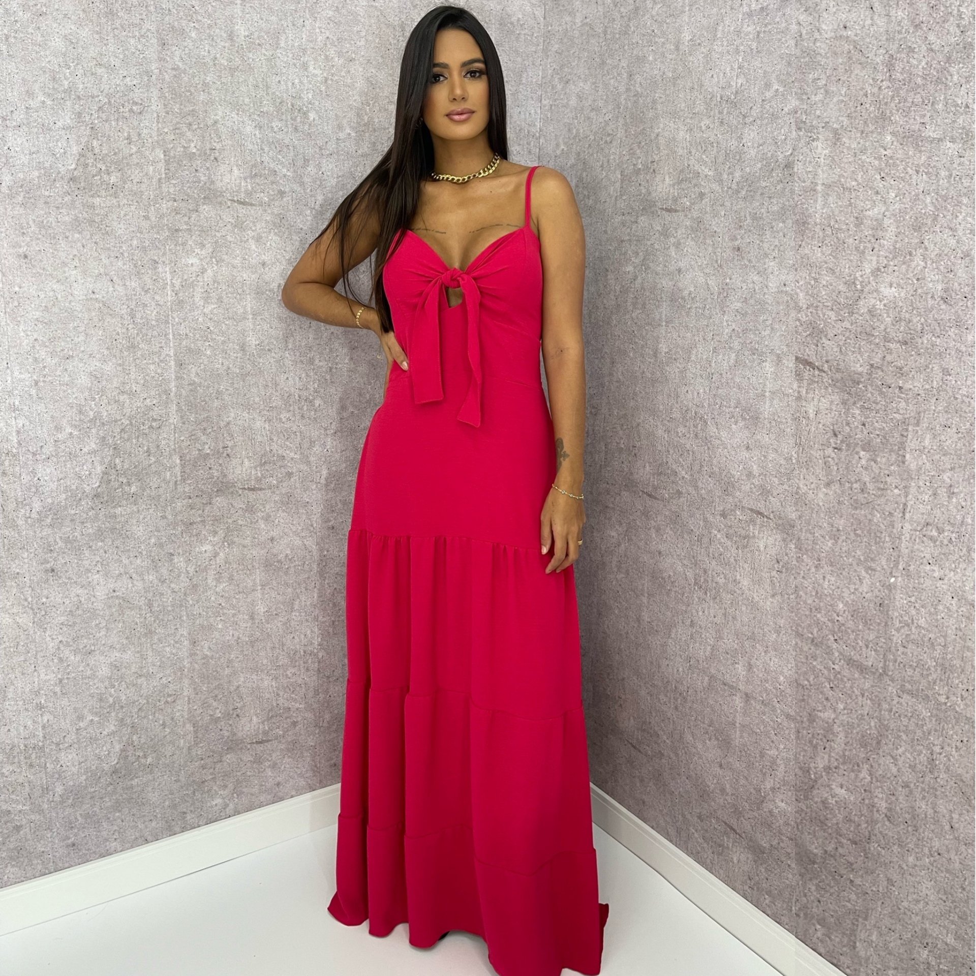 Vestido Camila - Rosa Magenta