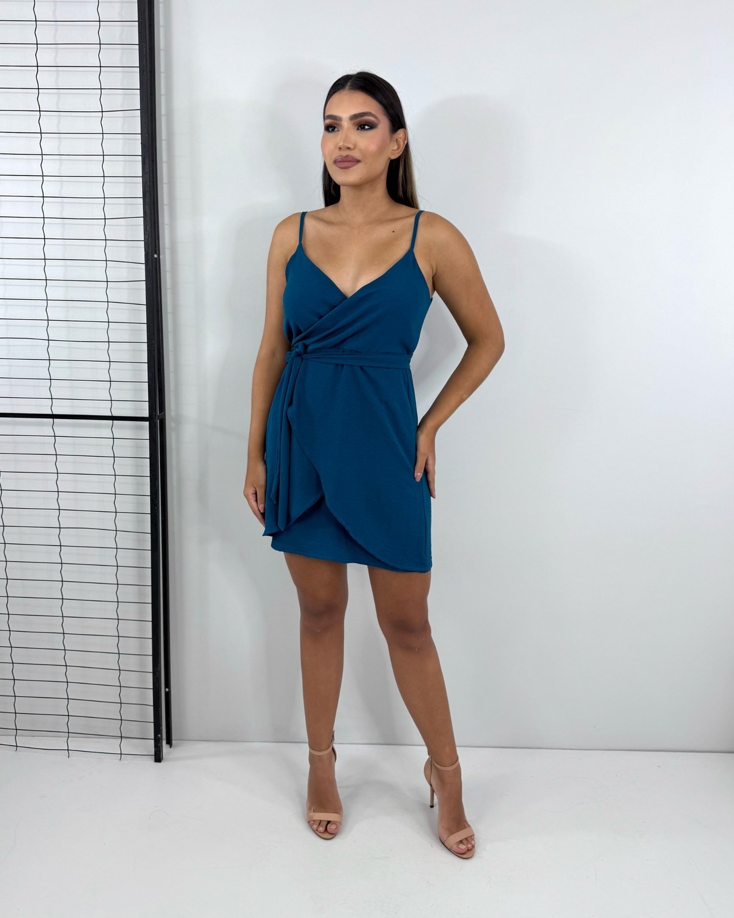 Vestido Anastasia - Azul Petróleo - Imagem 5