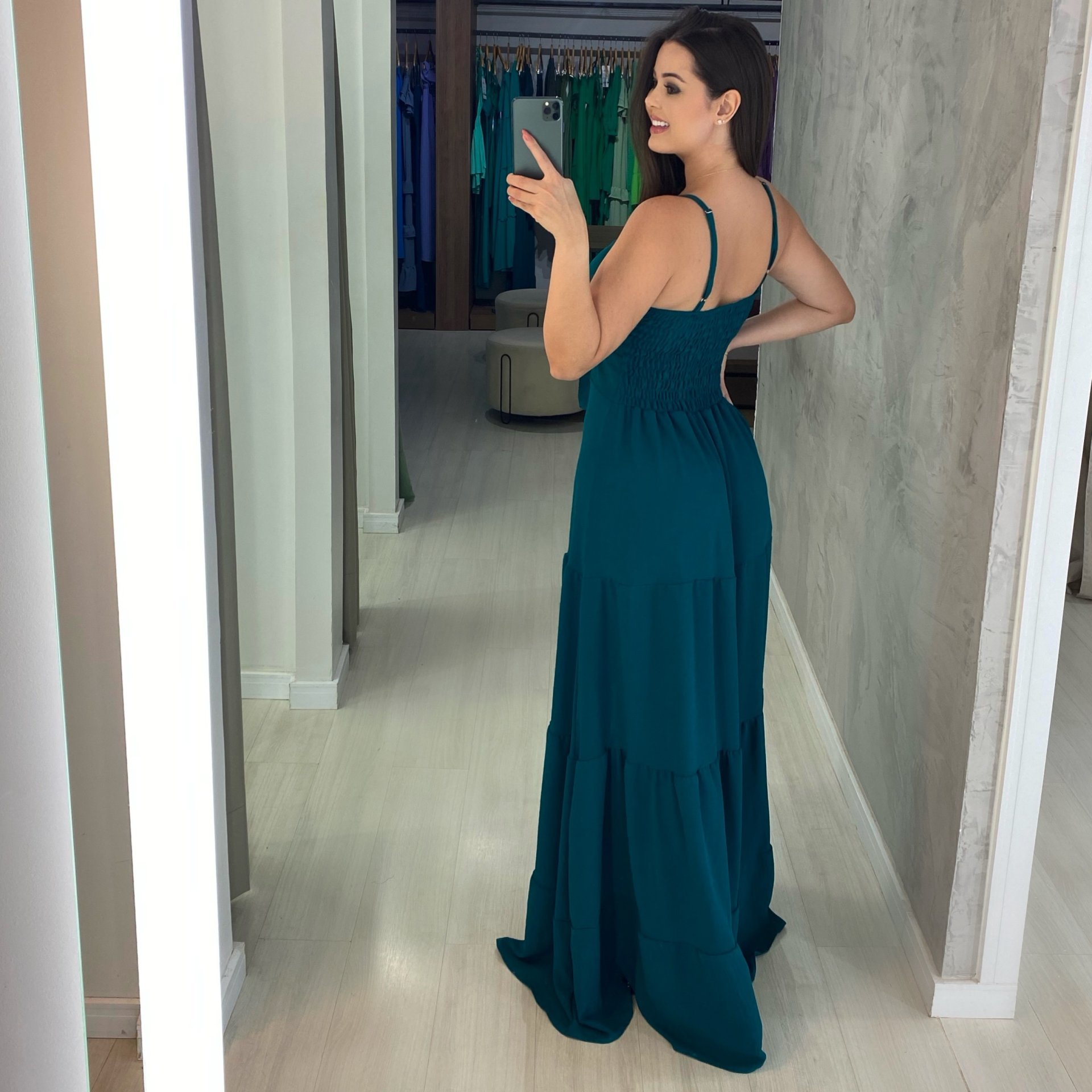 Vestido Camila - Verde Esmeralda - Imagem 2