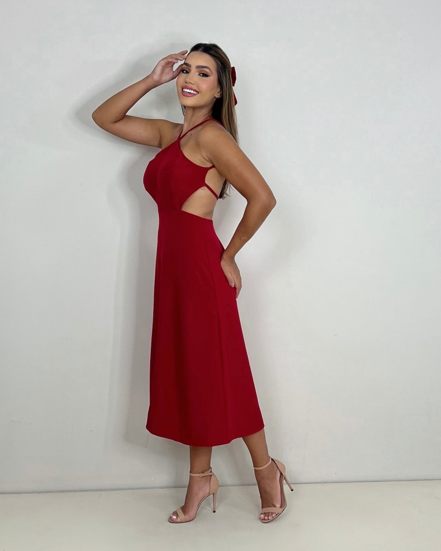 Vestido Patrícia - Vermelho - Imagem 2