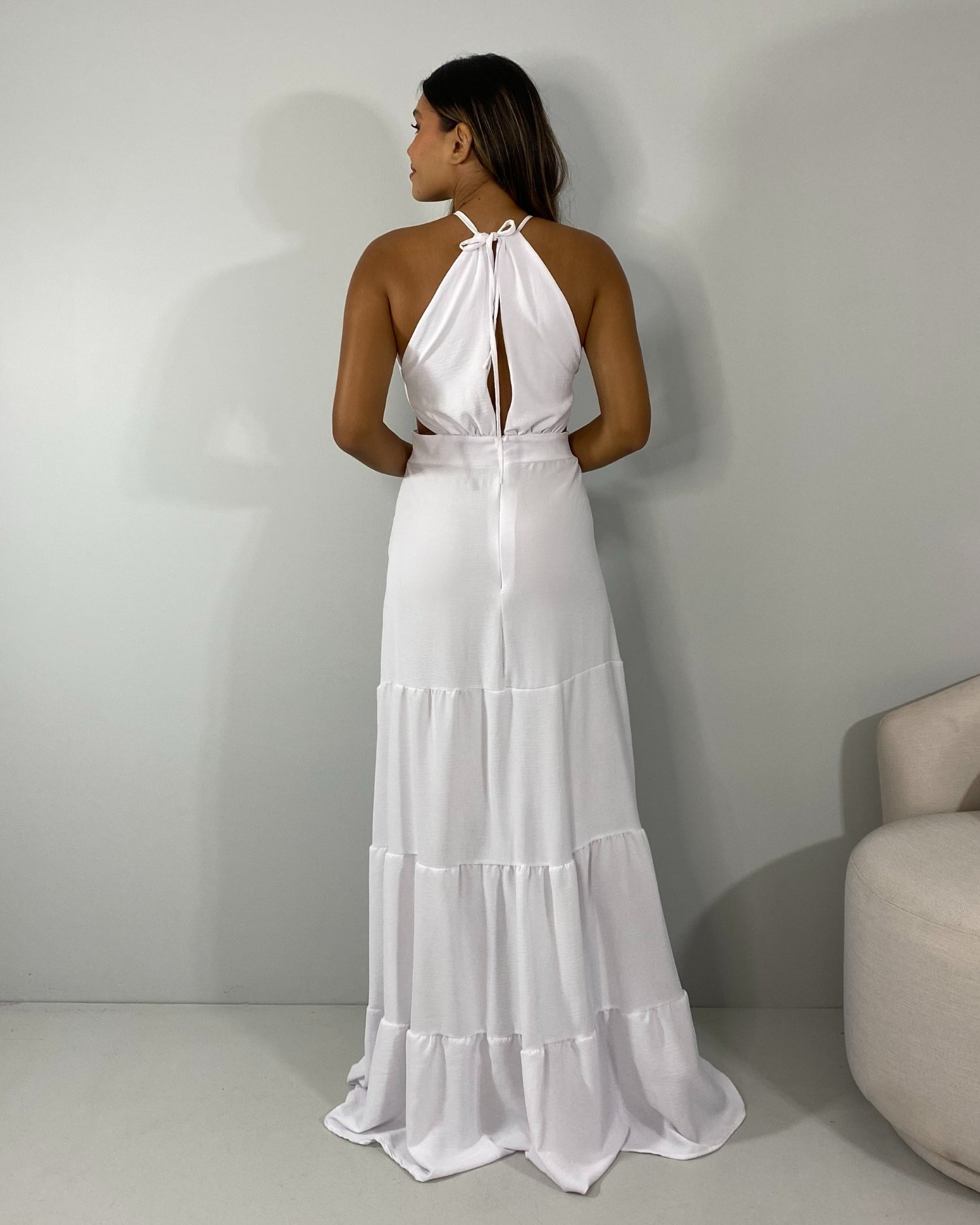 Vestido Estefane Longo - Branco - Imagem 4