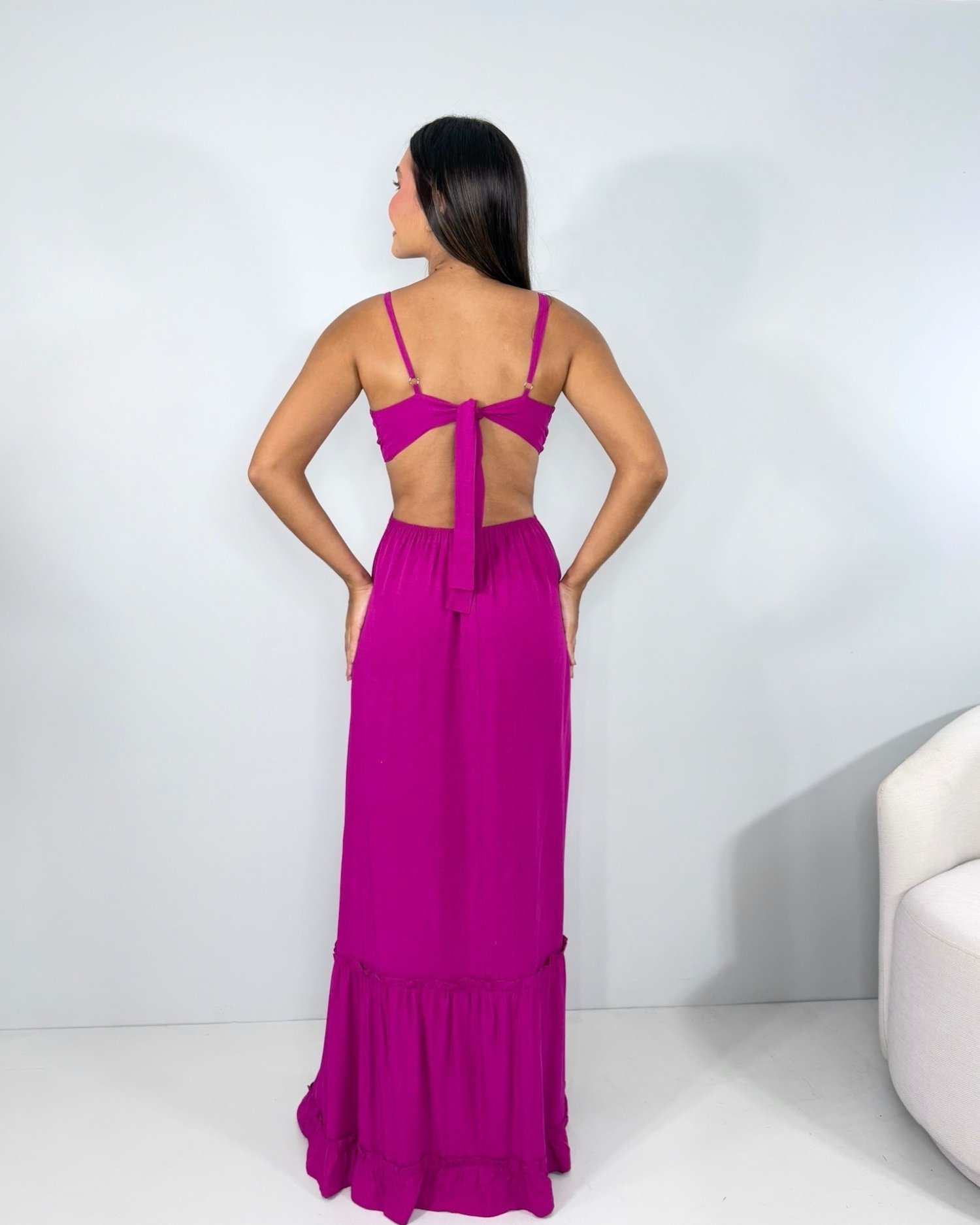 Vestido Launa - Fúcsia - Imagem 3