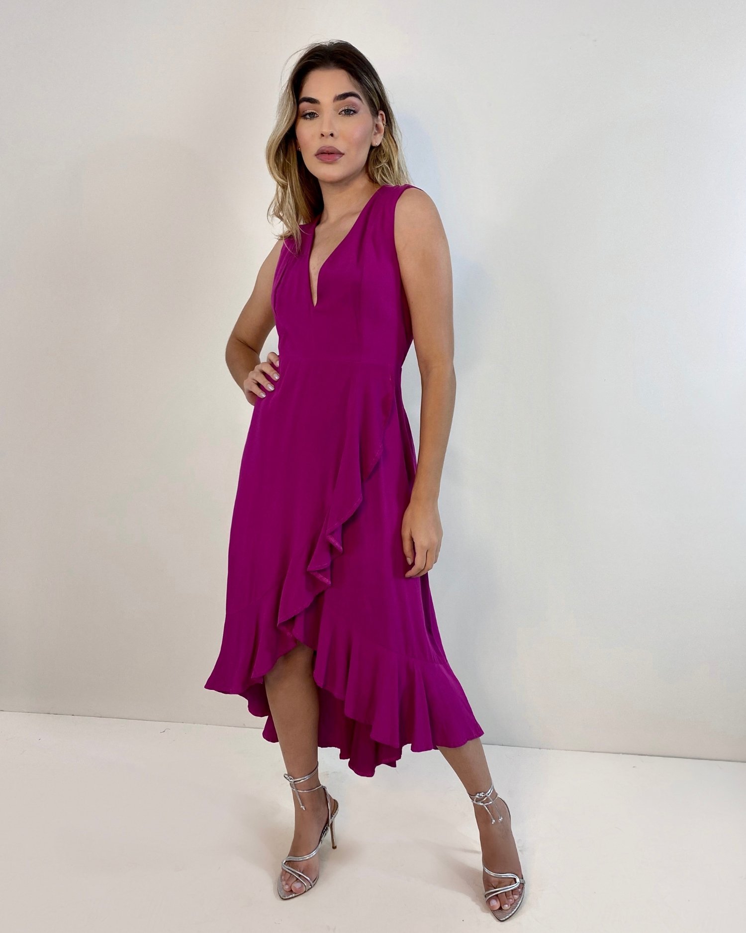 Vestido Alessandra - Fúcsia - Imagem 3