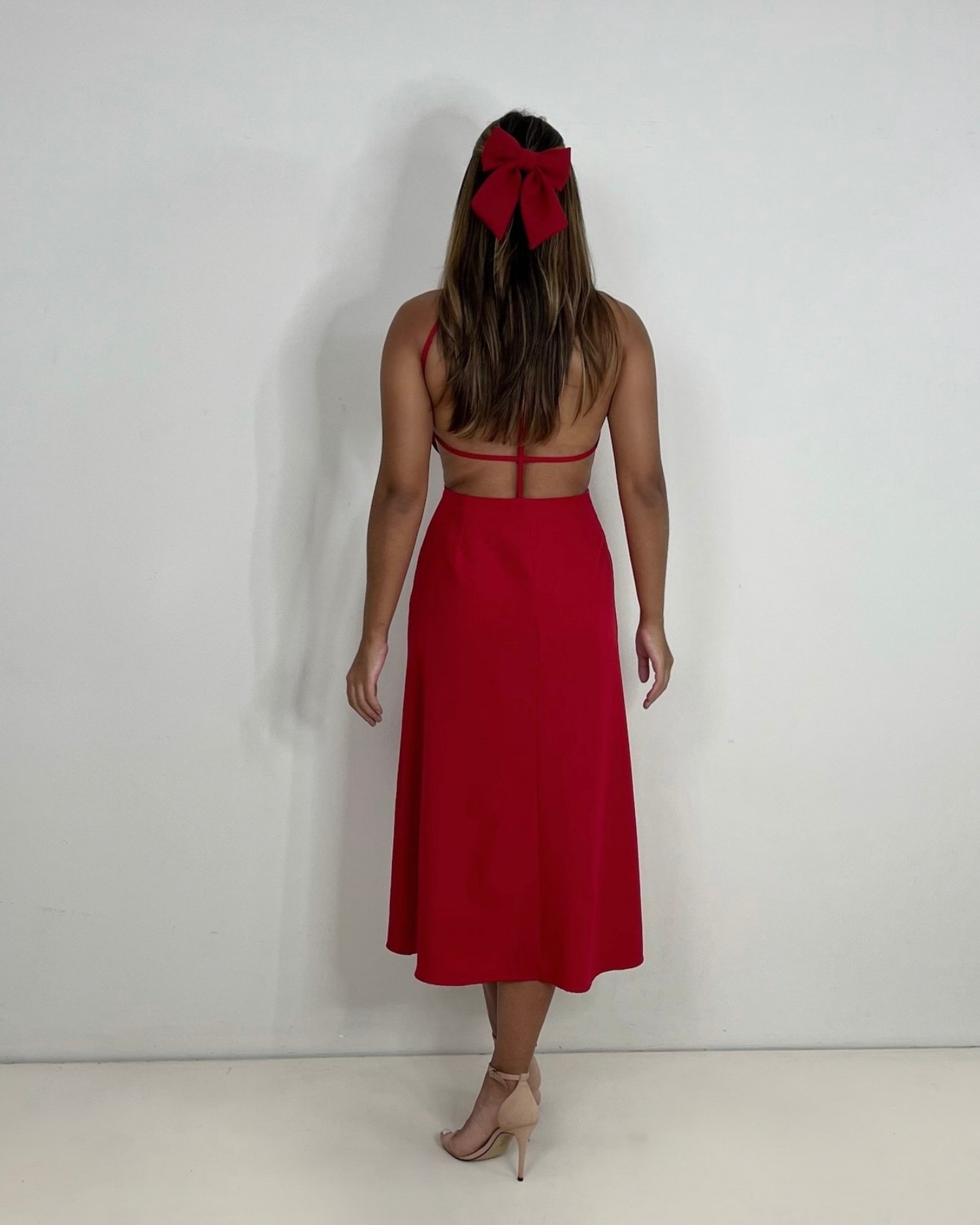 Vestido Patrícia - Vermelho - Imagem 6