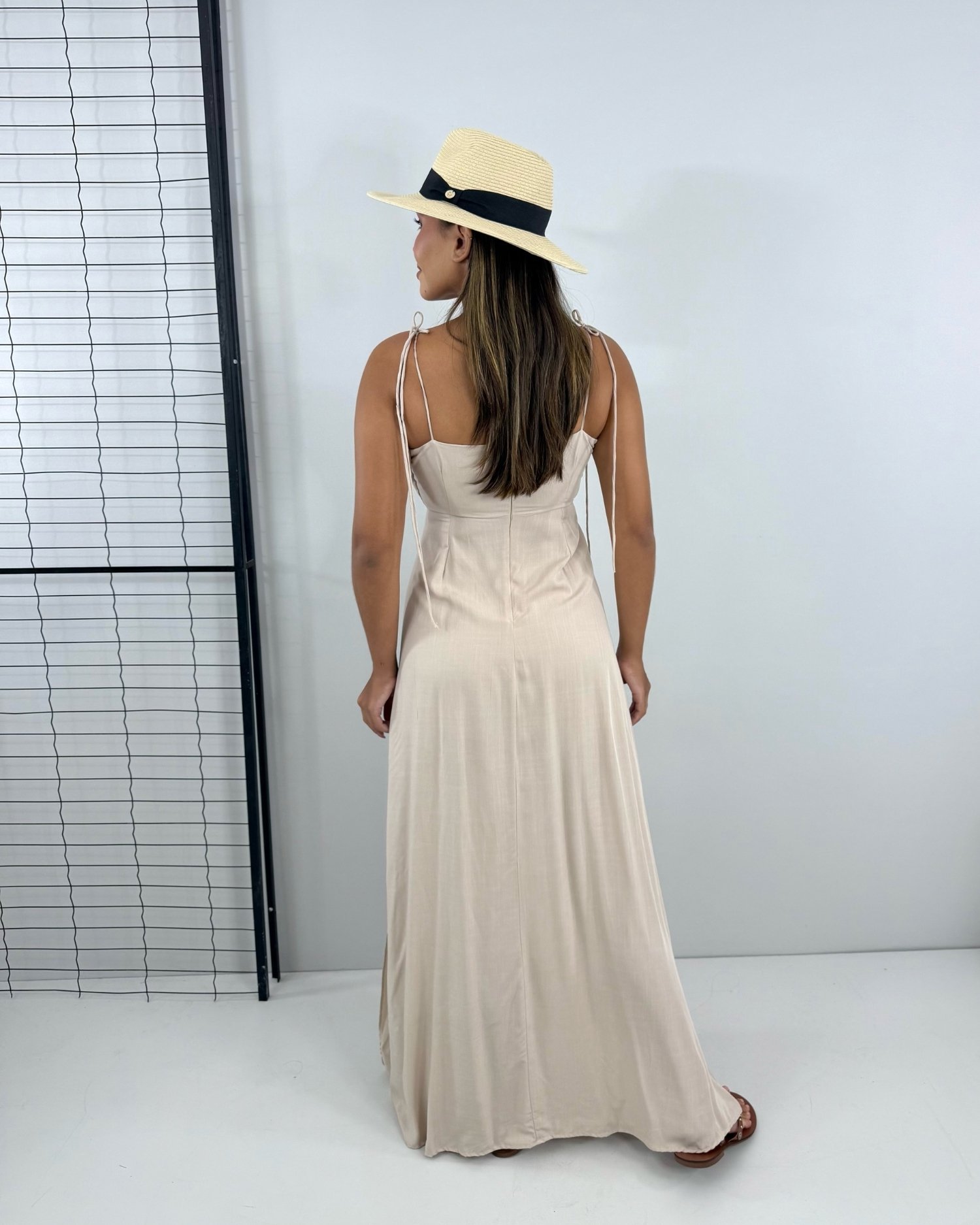 Vestido Drica Longo - Nude - Imagem 3
