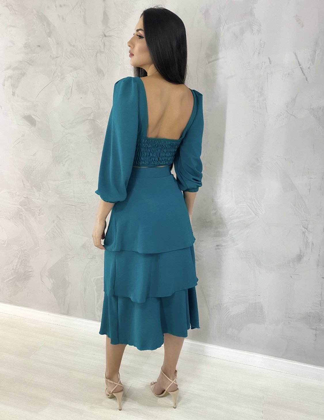 Cropped Olga em Duna - Verde Esmeralda - Imagem 2