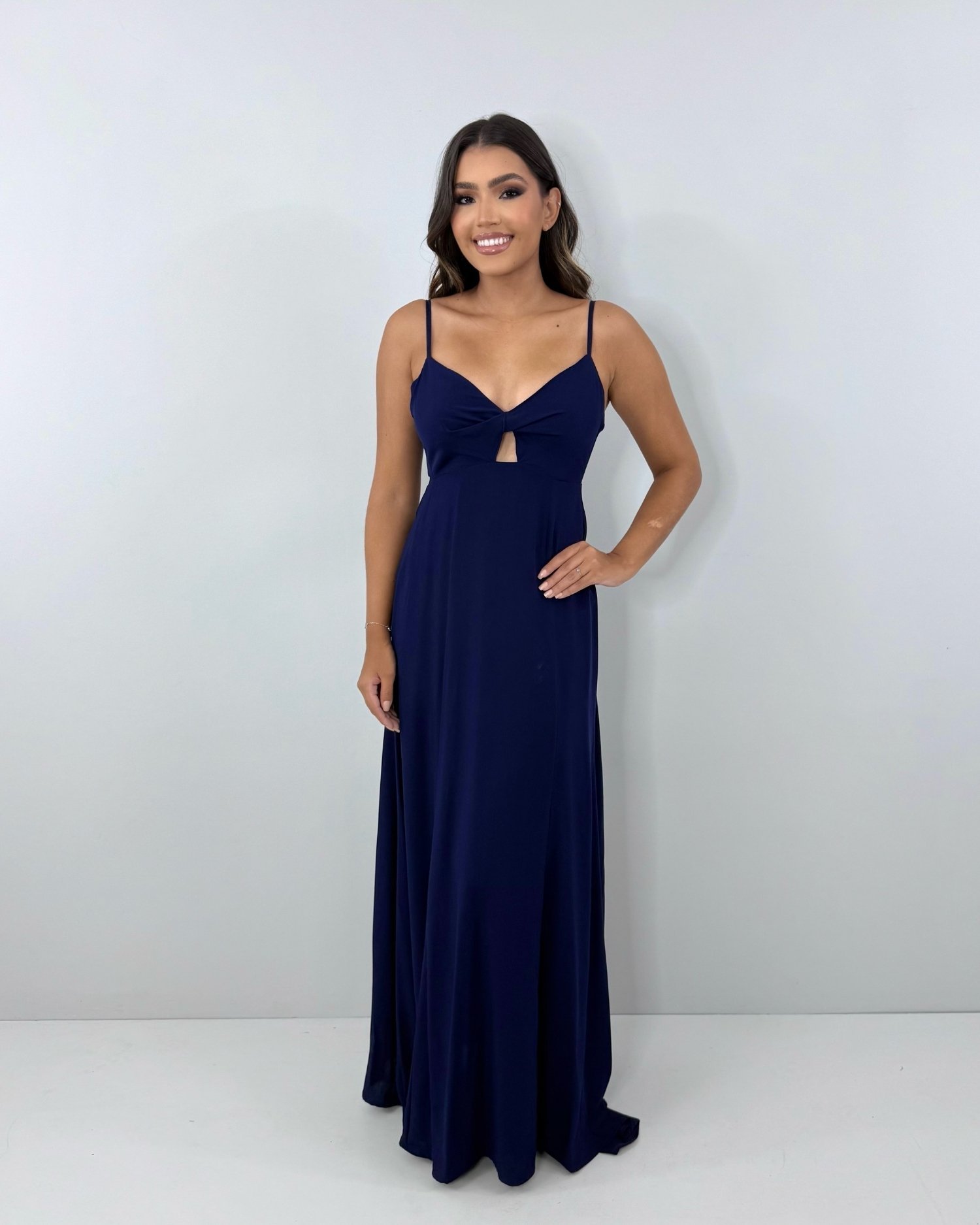 Vestido Eliana - Azul Marinho - Imagem 5