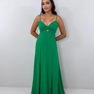 Vestido Eliana - Verde Bandeira