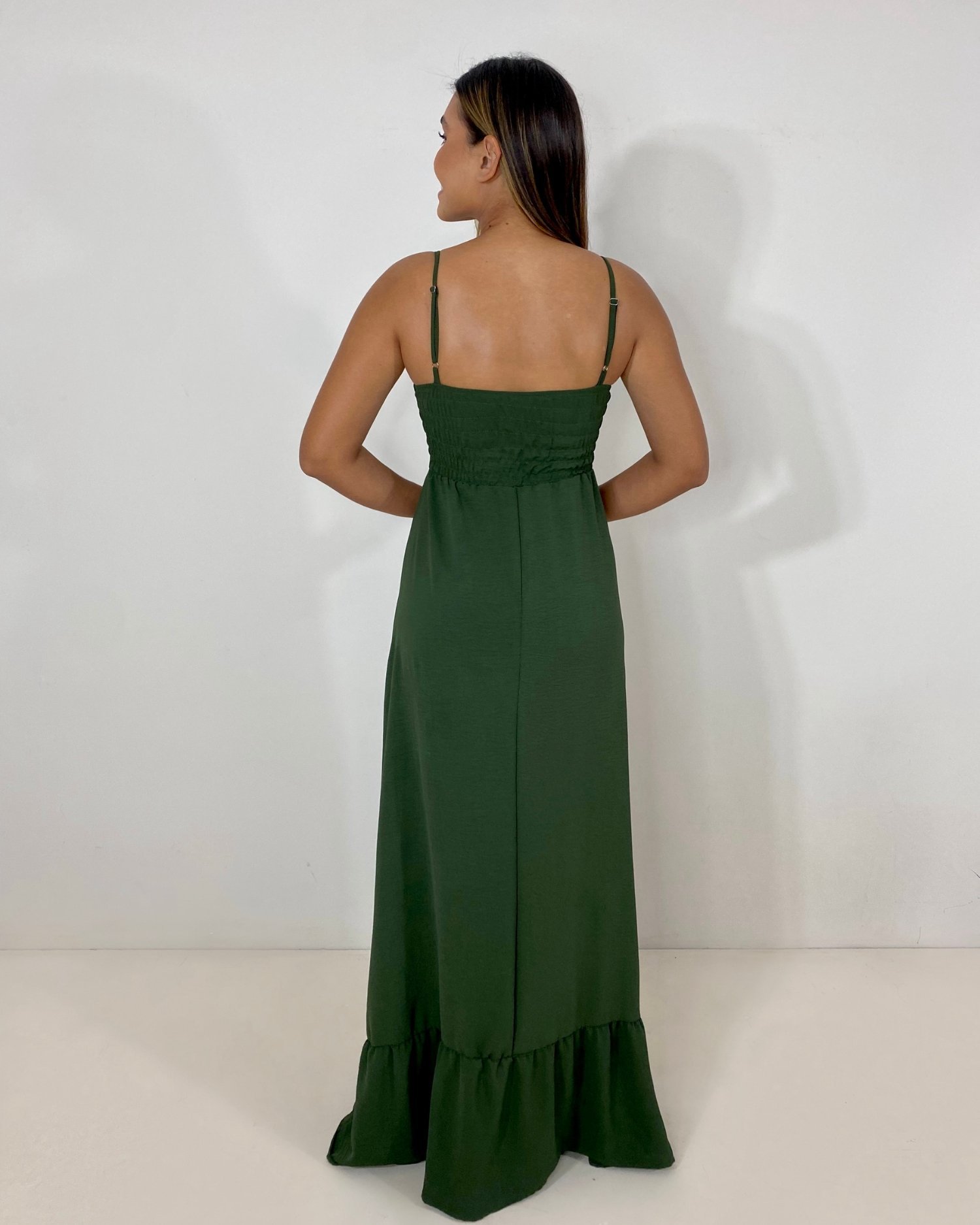 Vestido Amelie - Verde Militar - Imagem 4