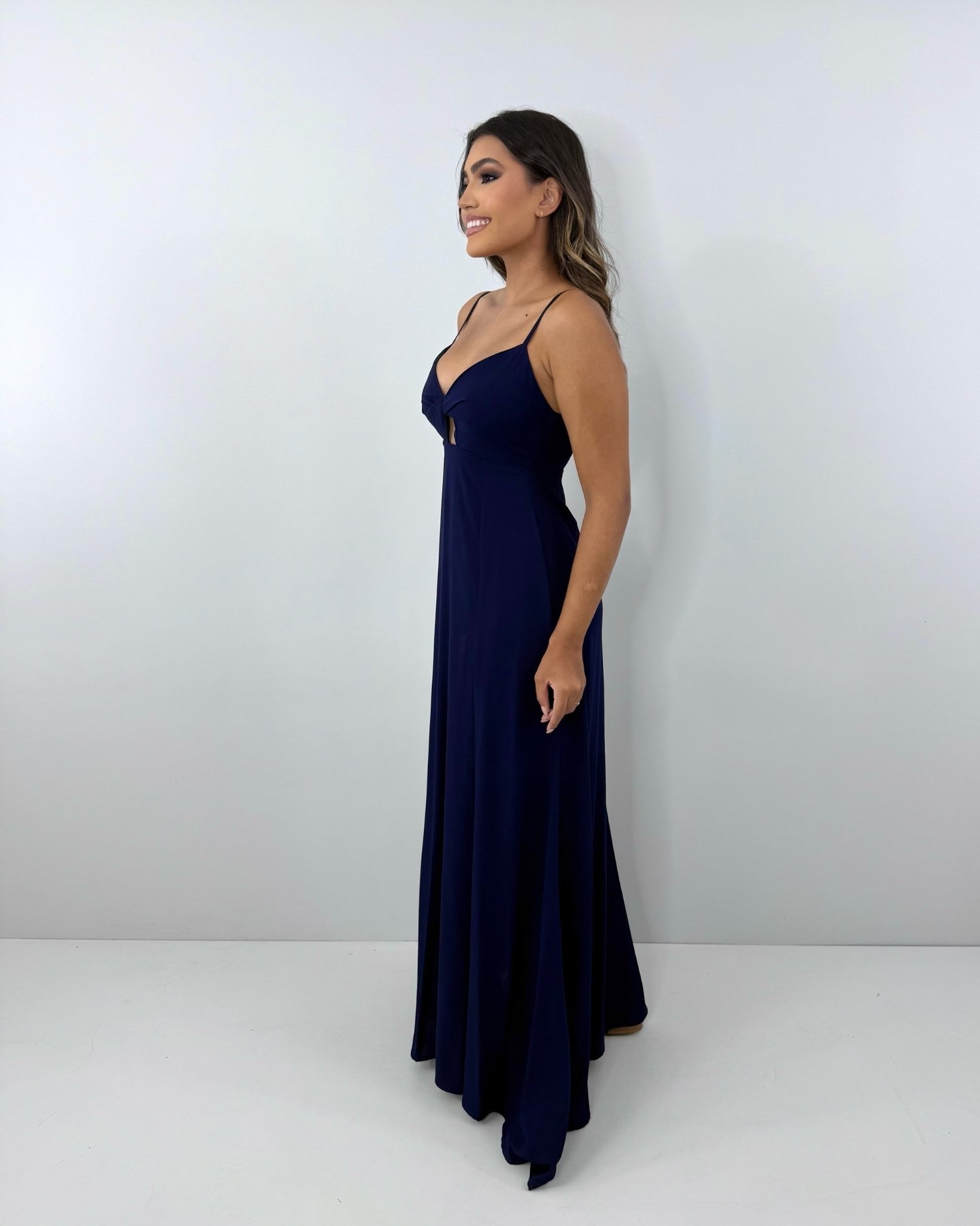 Vestido Eliana - Azul Marinho - Imagem 3