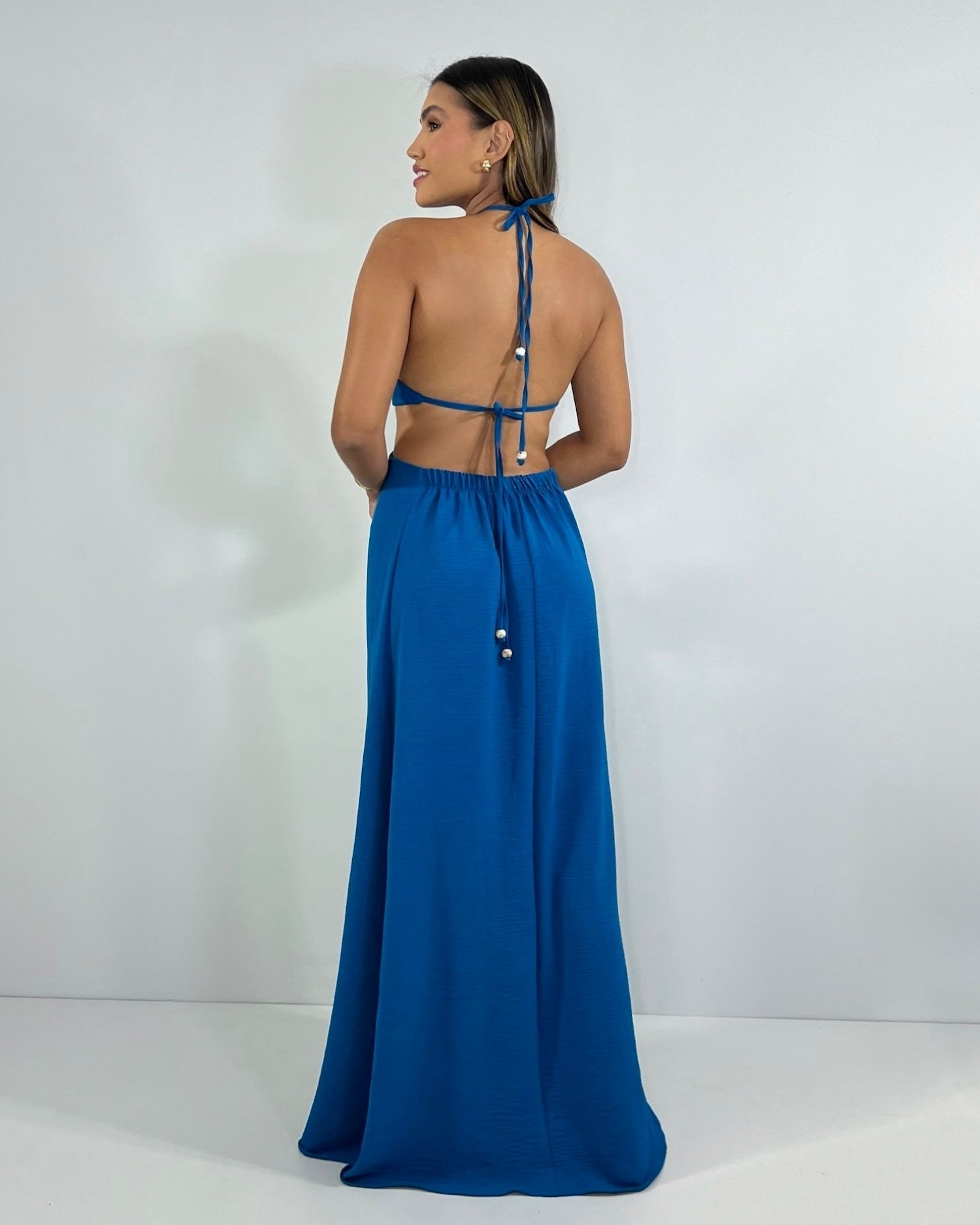 Vestido Melinda - Azul Petróleo - Imagem 2